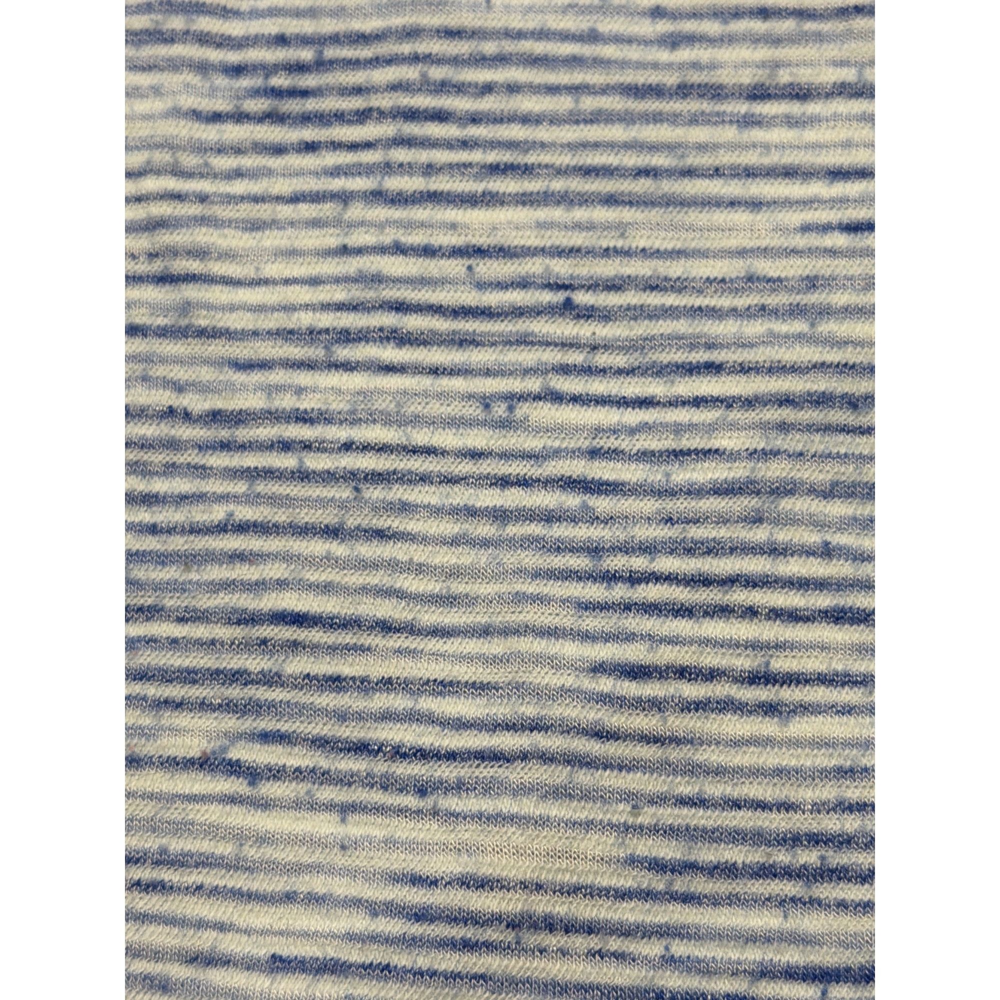 Loft Loft Blue White Striped V Neck Short Sleeve T Shirt Soft Lig Size XS / US 0-2 / IT 36-38 - 2 Thumbnail