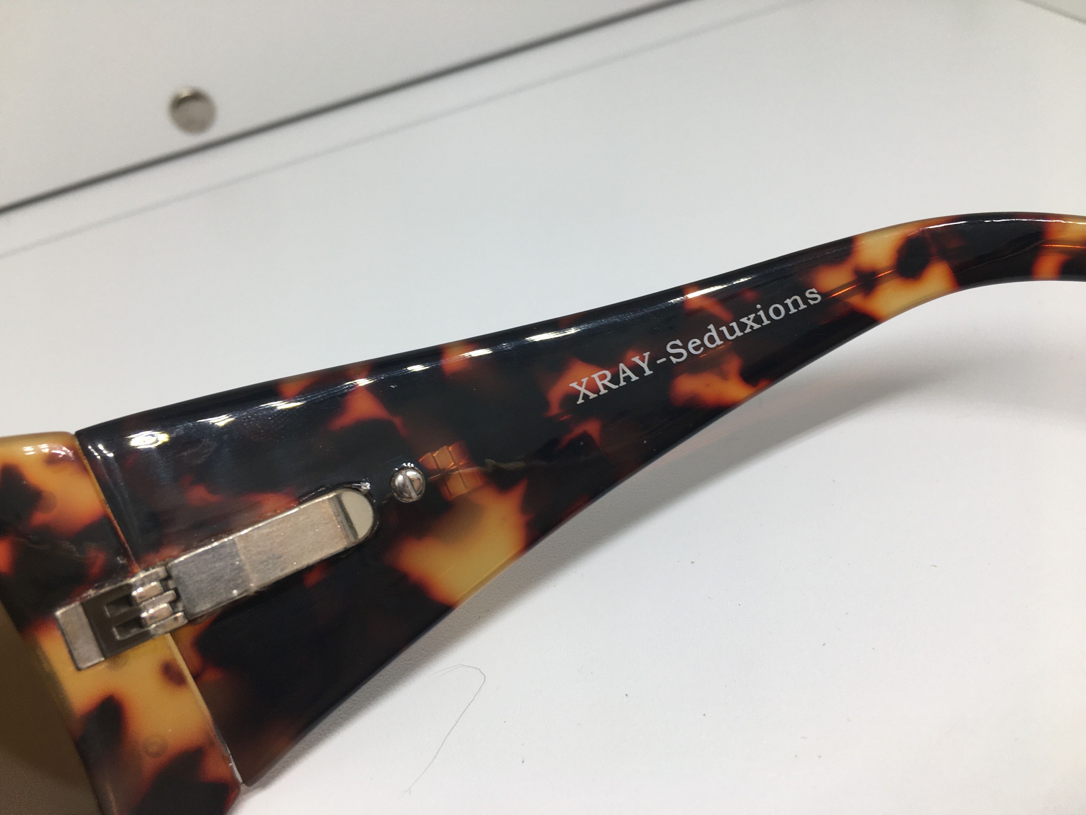 Vintage XRAY-Seduxions Tortoise Acetate Wrapped Sunglasses Frame Size ONE SIZE - 4 Thumbnail