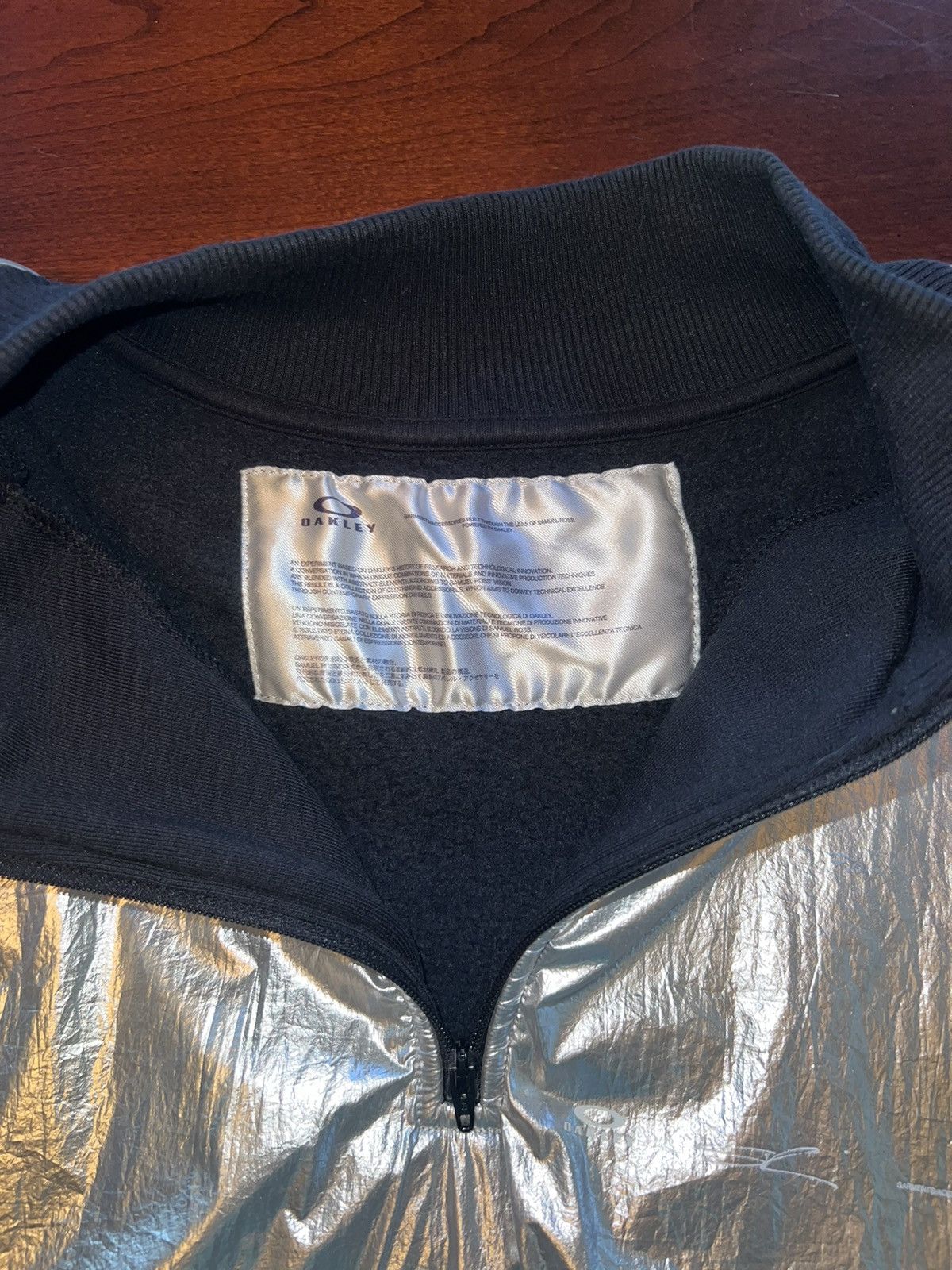 Oakley Oakley by Samuel Ross Metallic Panel Half-Zip Sweatshirt Size US L / EU 52-54 / 3 - 9 Thumbnail