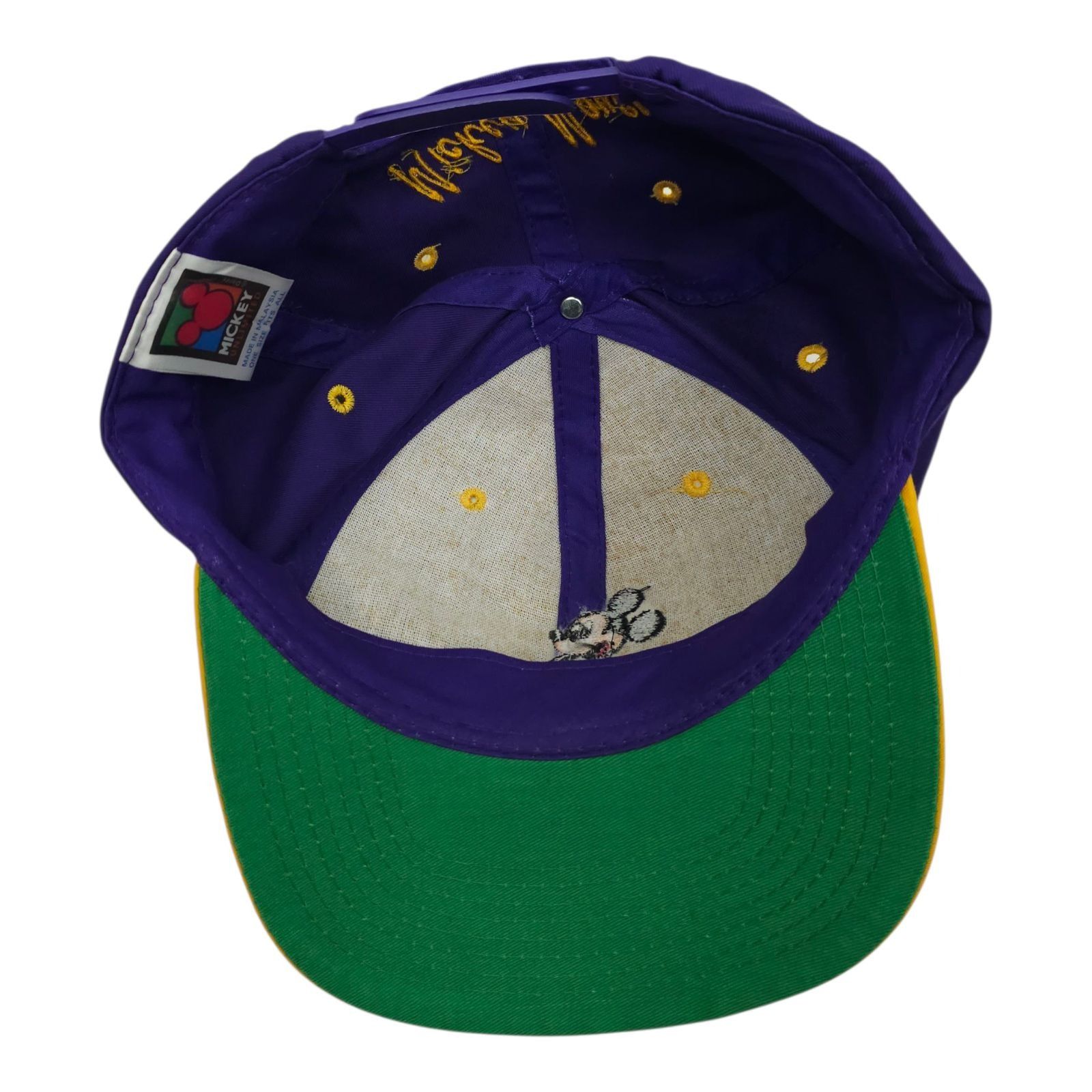 Disney Mickey Unlimited Walt Disney Mouse Snapback Cap Hat Vintage Size ONE SIZE - 5 Thumbnail