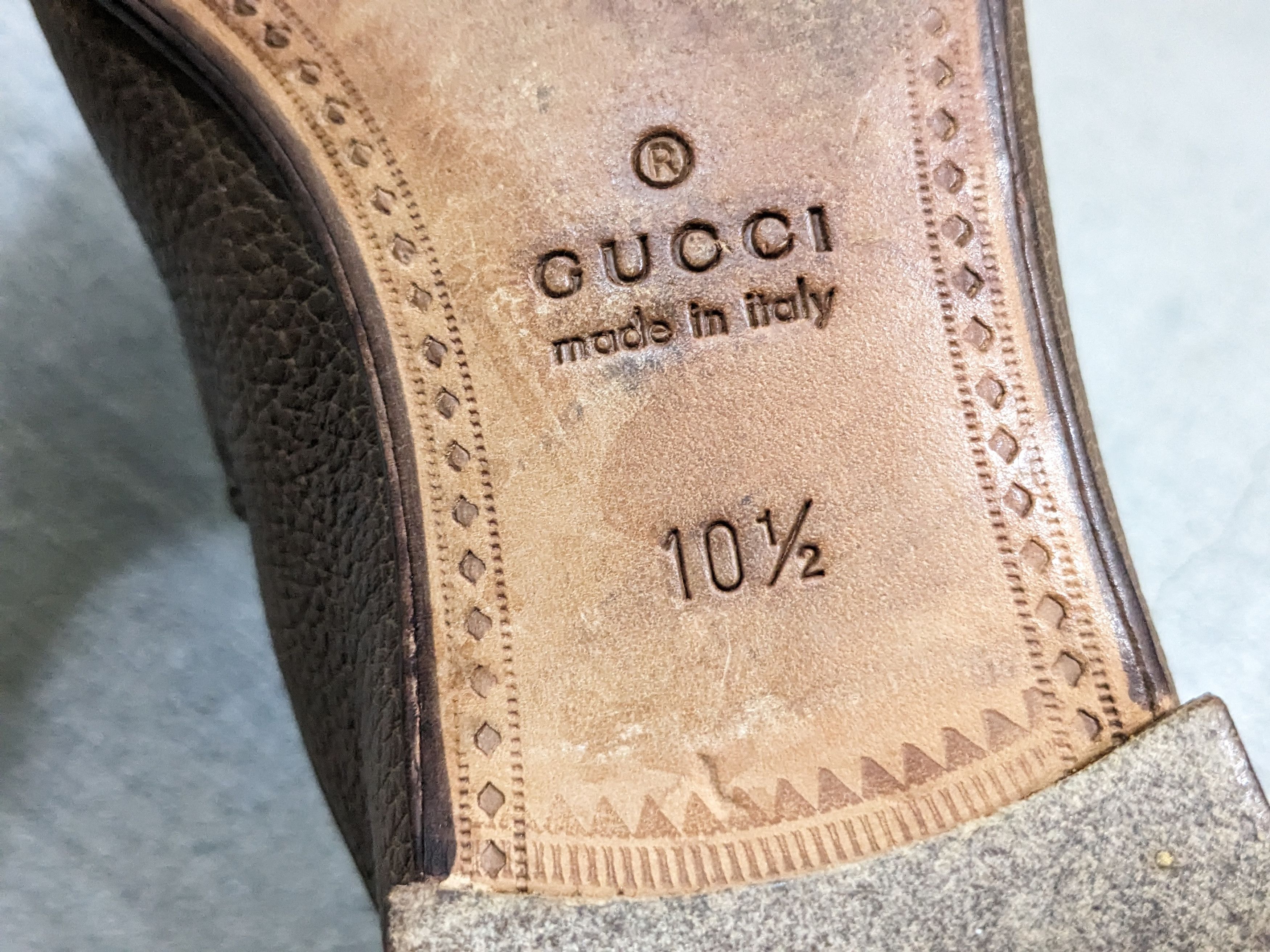 Gucci Gucci Horsebit Loafers Brown Leather Size 11 Italy Slip On Size US 11 / EU 44 - 20 Thumbnail