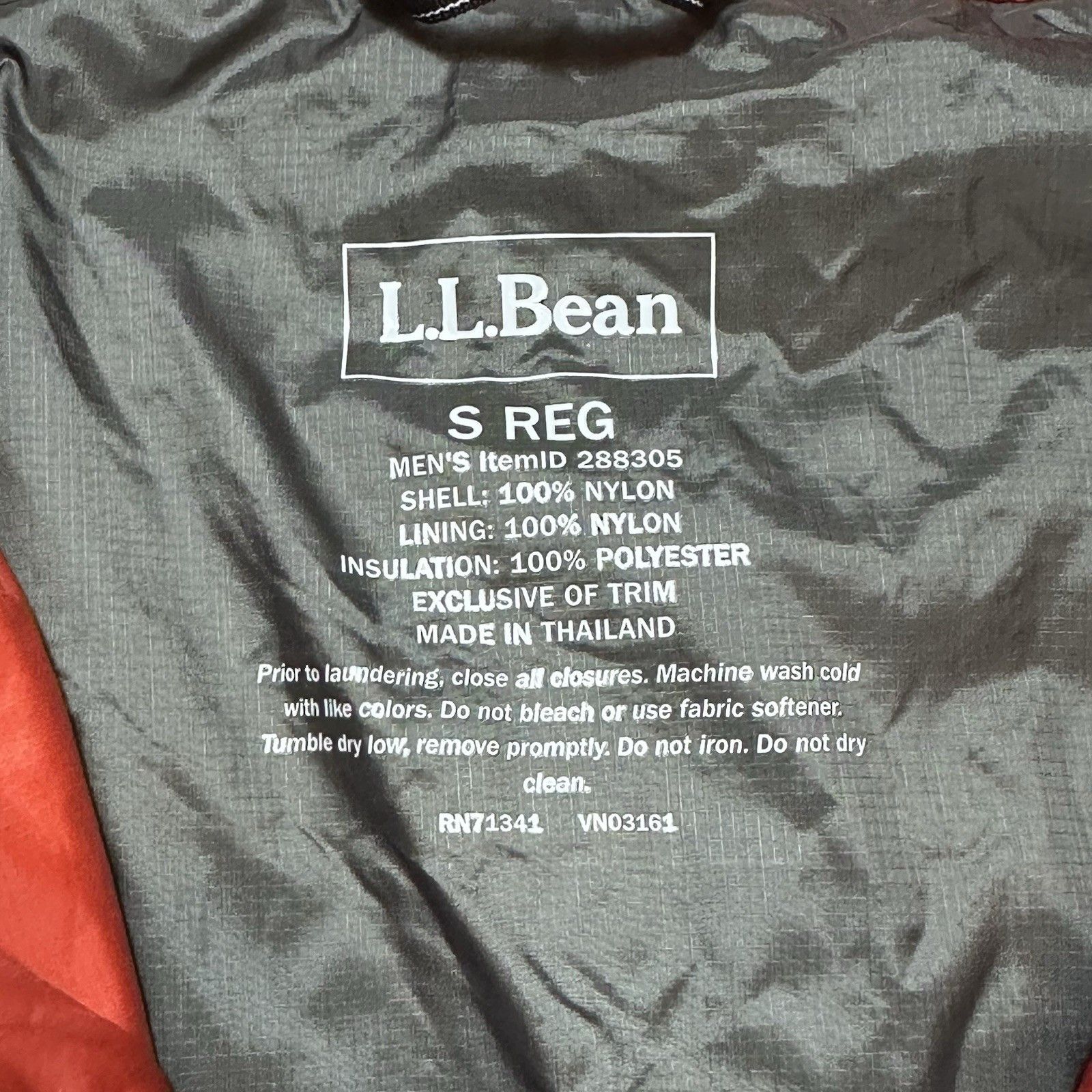 L.L. Bean LL Bean Vest Men's Small Quilted PrimaLoft Packaway Puffer Size US S / EU 44-46 / 1 - 5 Thumbnail