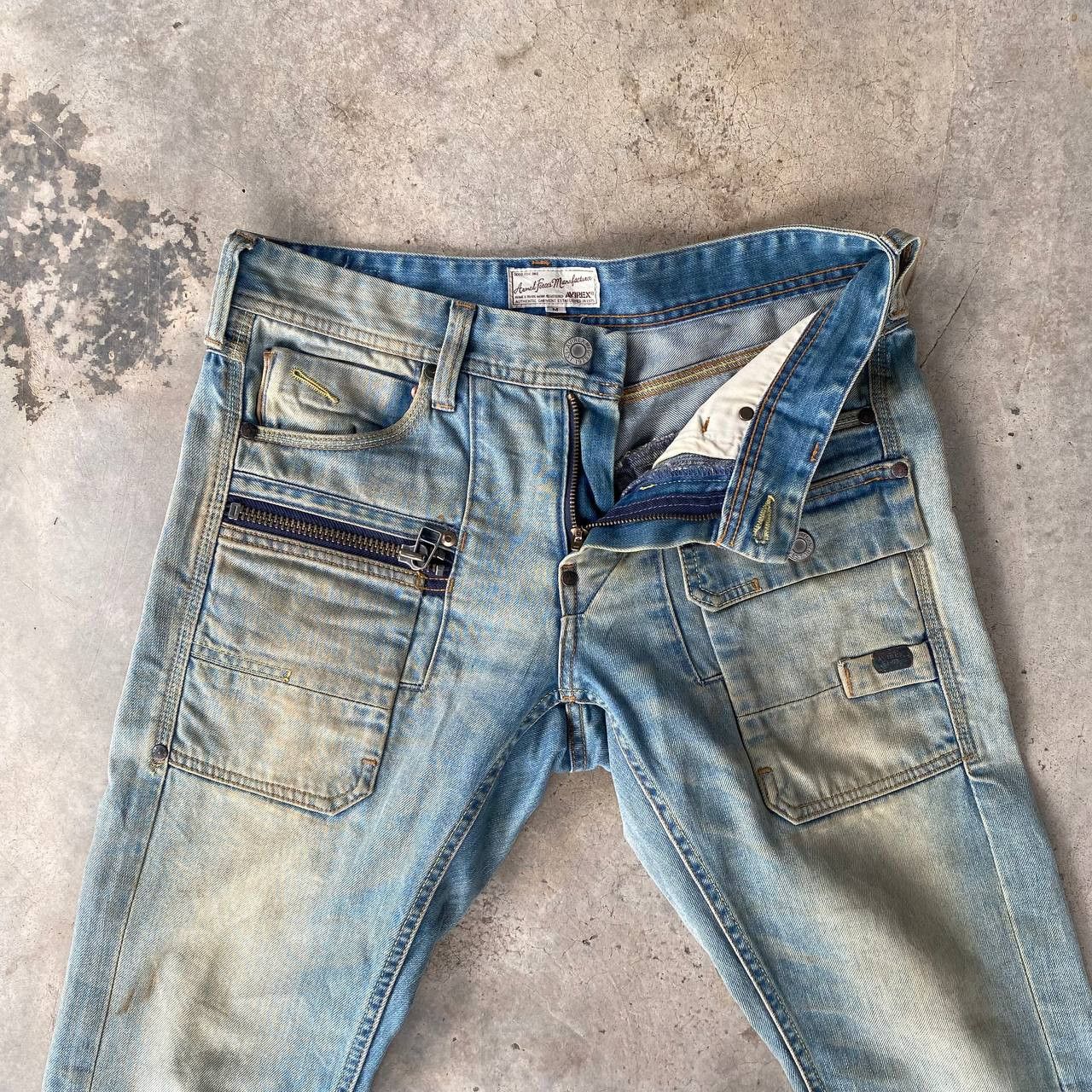 Avirex VINTAGE AVIREX BUSHPANT DENIM RUSTY WASH DIRTY STRAIGHT LEG Size US 30 / EU 46 - 14 Thumbnail