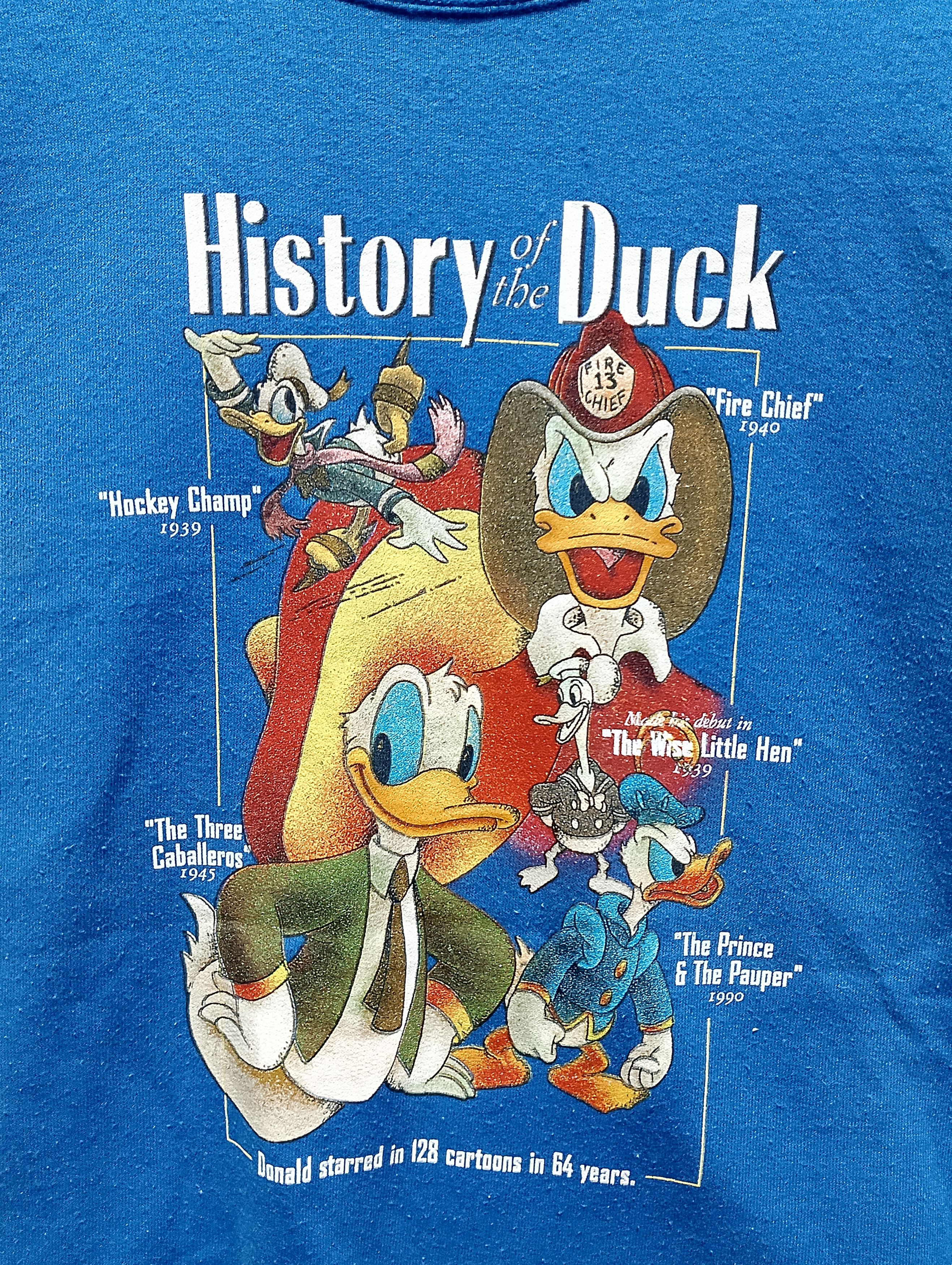 Disney Vintage Disney “History of the Duck” Donald Duck Sweatshirt Size US S / EU 44-46 / 1 - 6 Thumbnail