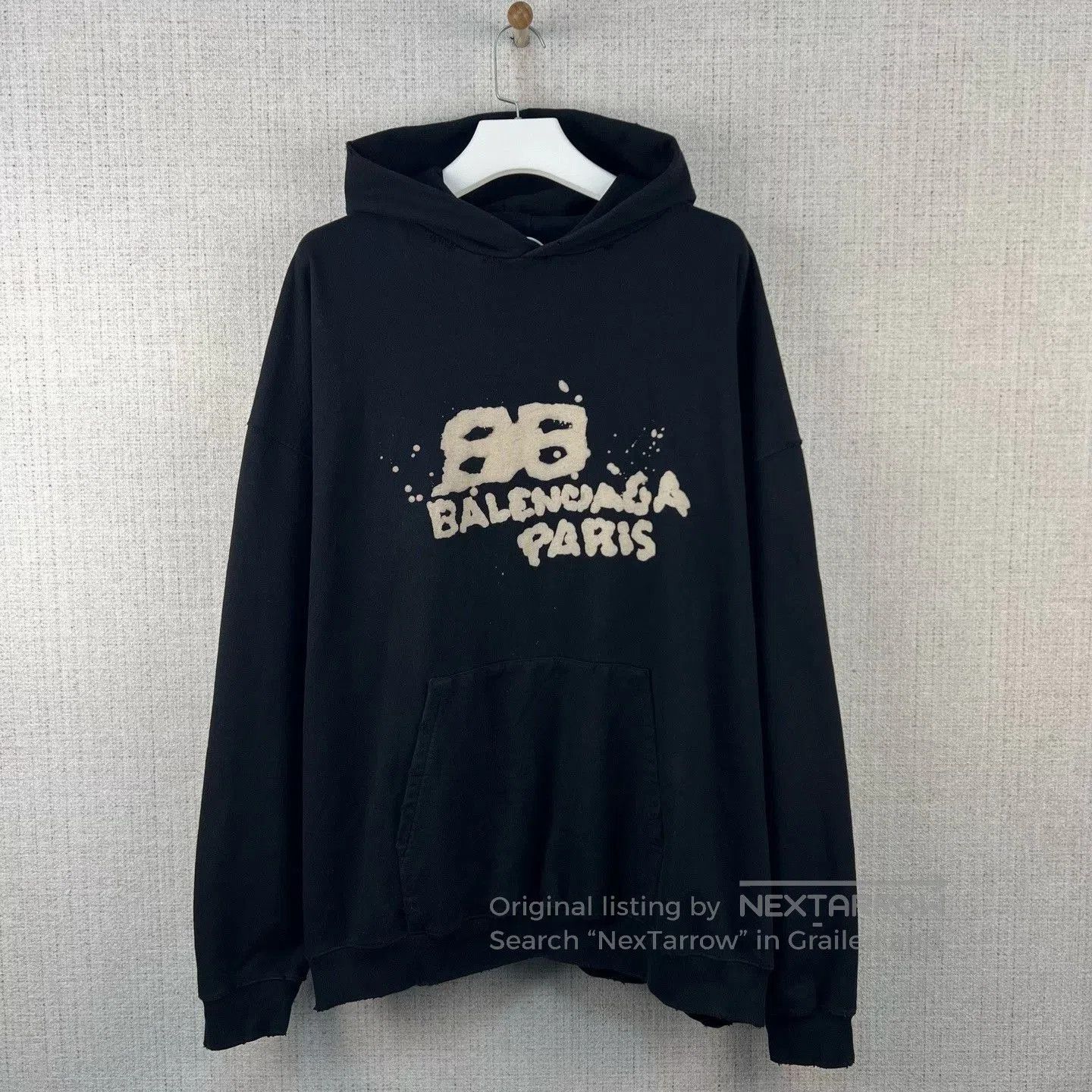 Balenciaga Balenciaga Splatter Logo Oversized Hoodie. Size US M / EU 48-50 / 2 - 1 Thumbnail