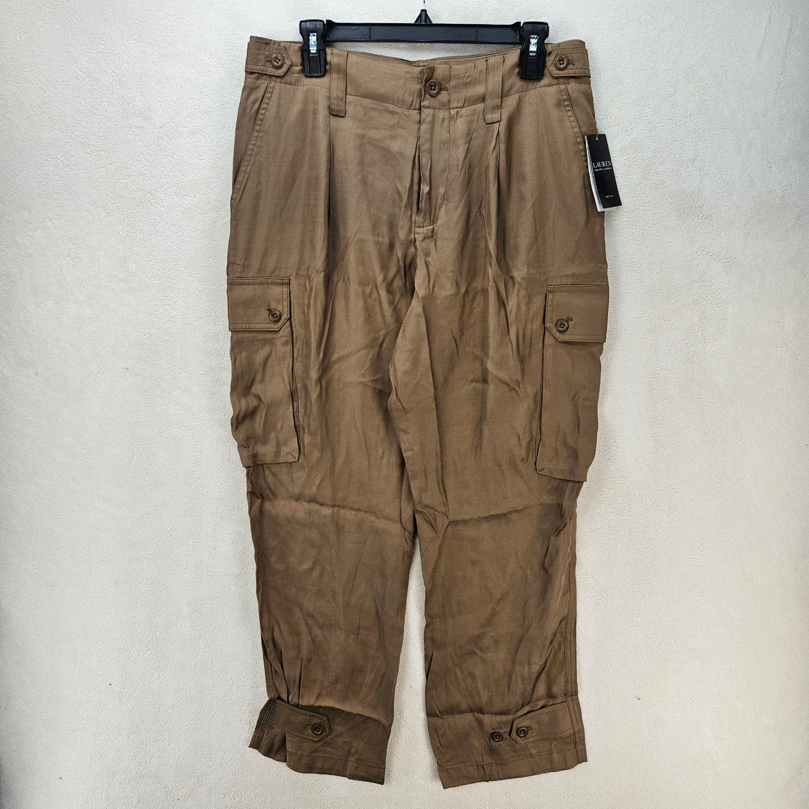 Lauren Ralph Lauren LAUREN RALPH LAUREN PETITE 10 UTILITY CARGO PANTS HONEY TAN Size 32" / US 10 / IT 46 - 1 Thumbnail