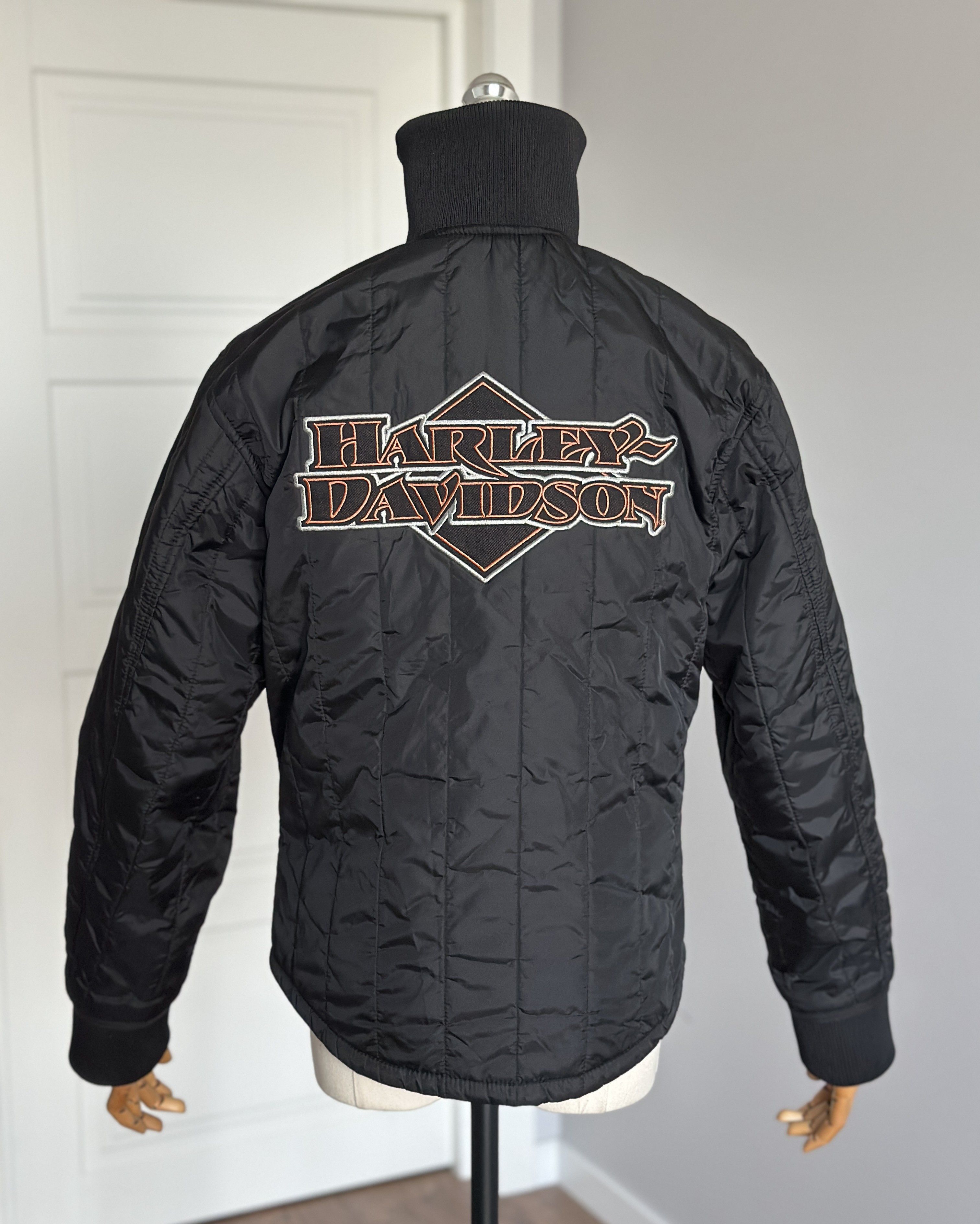 Harley Davidson HARLEY DAVIDSON Quilted Nylon Jacket S Motorcycle Clothing Size S / US 4 / IT 40 - 7 Thumbnail
