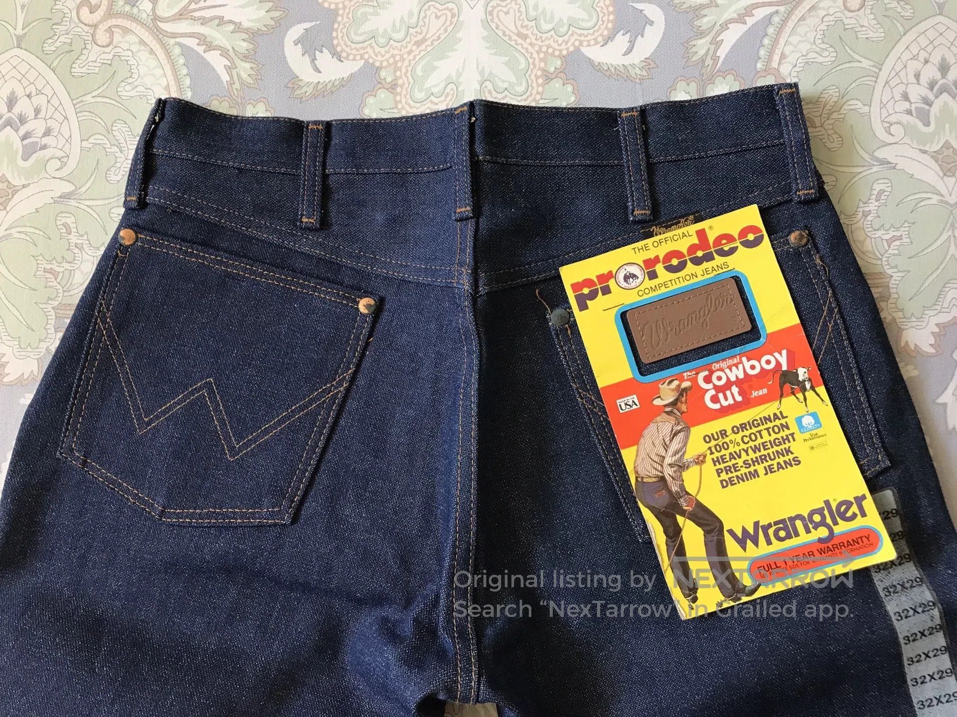Wrangler 90s Wrangler 13MWZ Raw Denim Jeans. Size US 32 / EU 48 - 5 Thumbnail