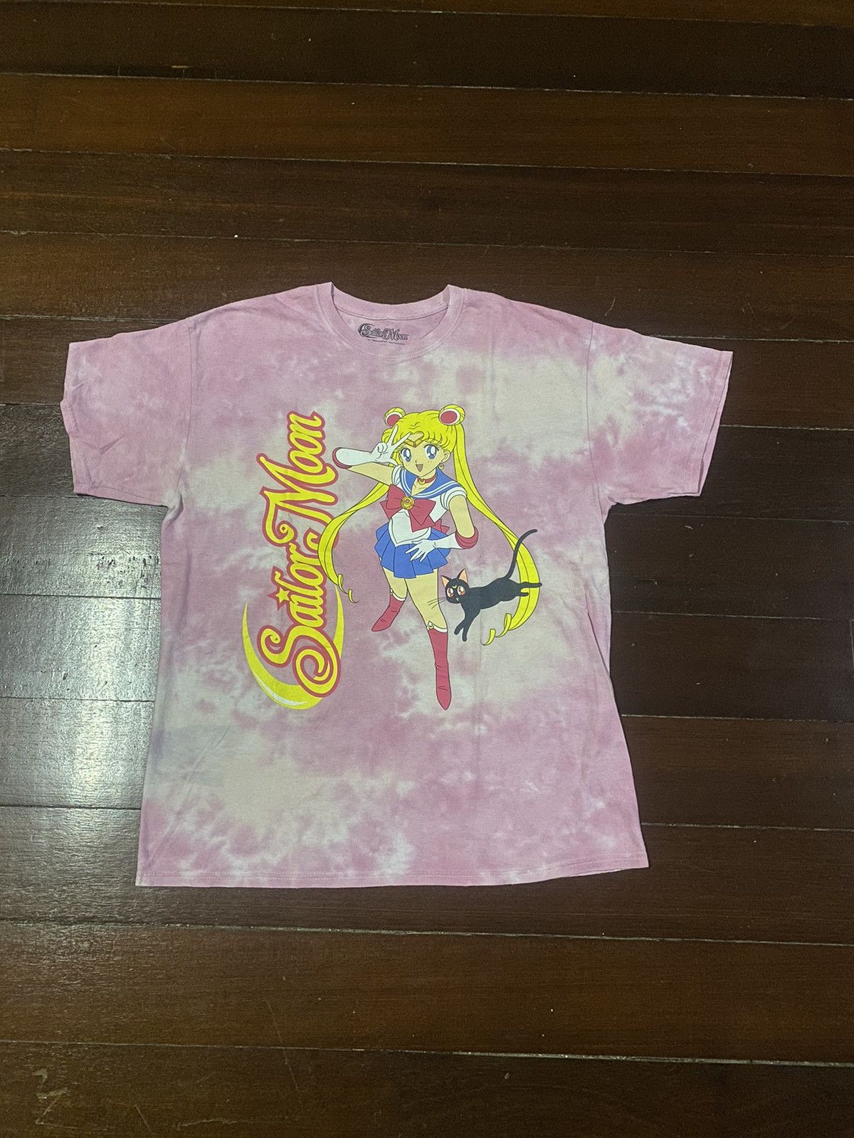 Anime × Vintage Vintage y2k Sailor Moon Anime pink tie dye T Shirt Size US L / EU 52-54 / 3 - 1 Thumbnail