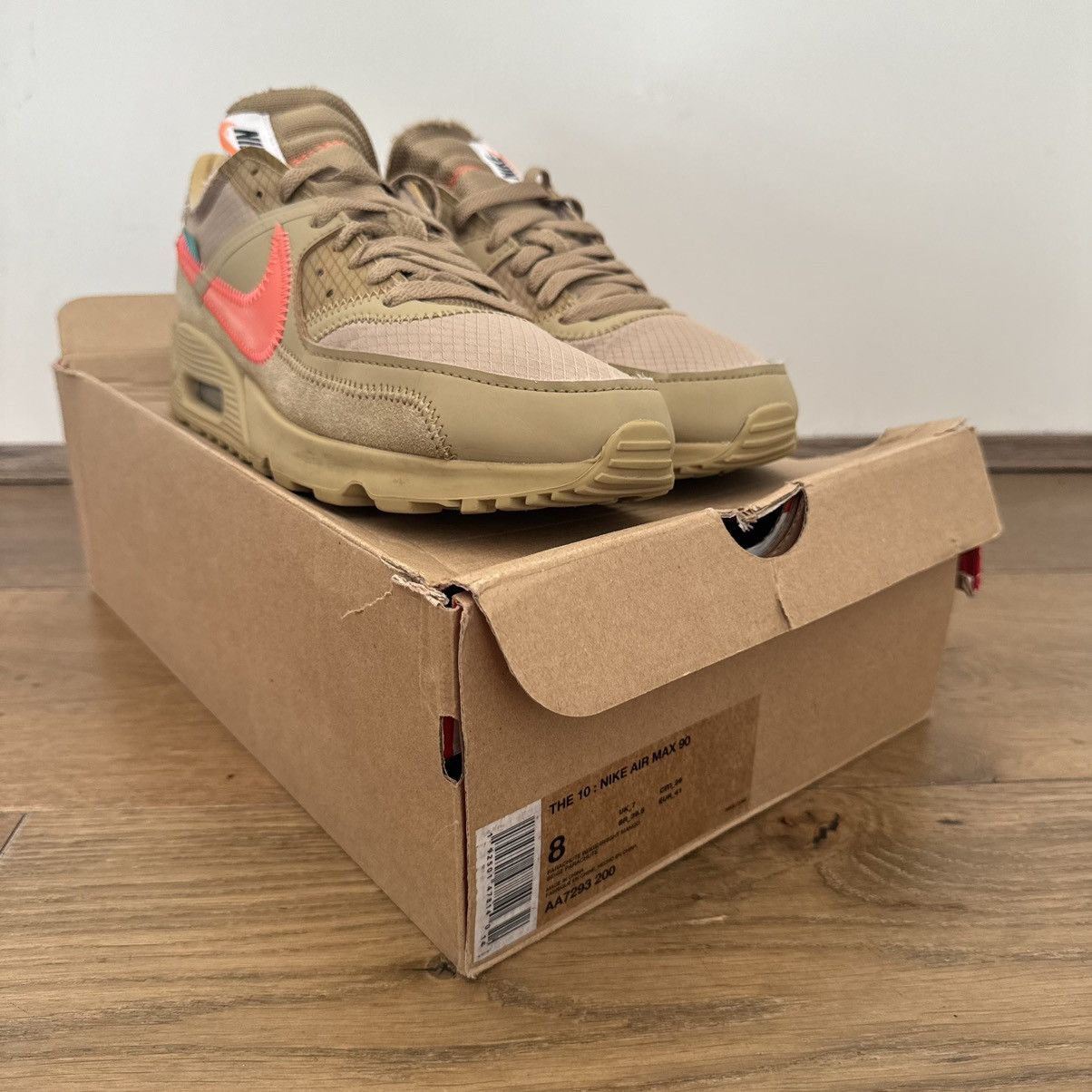 Nike × Off-White Nike Air Max 90 Off-White Desert Ore Size US 8 / EU 41 - 3 Thumbnail