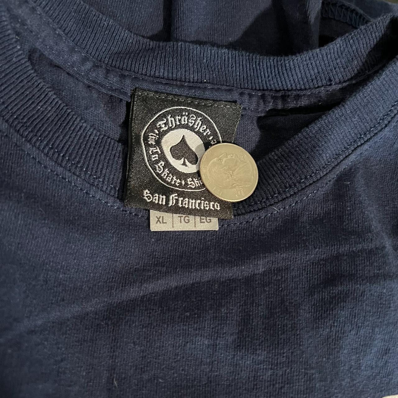 Thrasher Thrasher Magazine Tee – Blue Flame Logo (XL) Size US XL / EU 56 / 4 - 3 Thumbnail