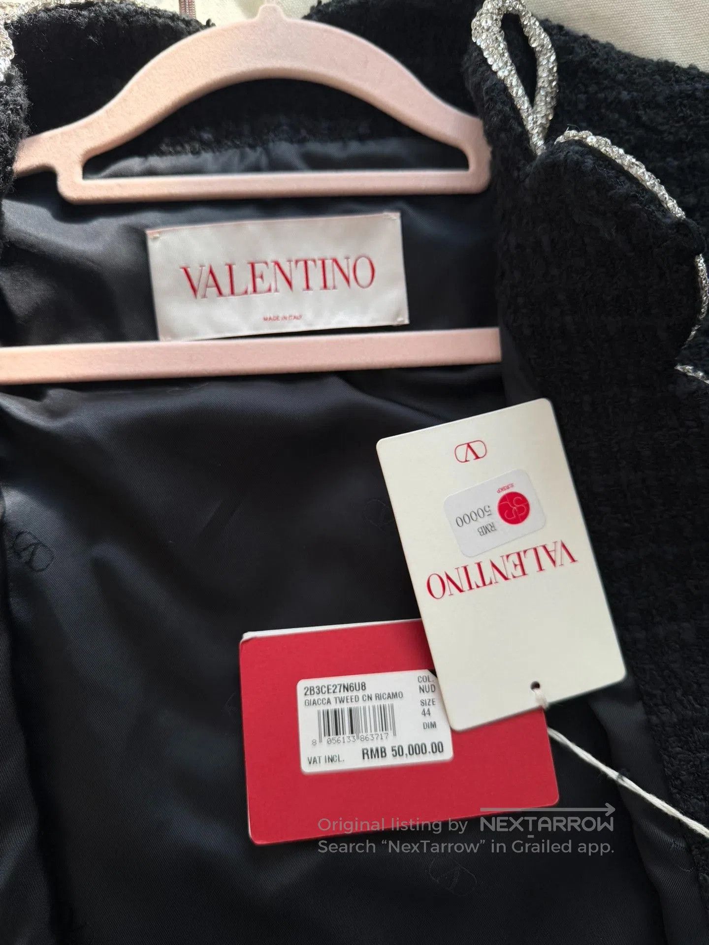 Valentino Valentino Black Cardigan with White Chain. Size M / US 6-8 / IT 42-44 - 6 Thumbnail