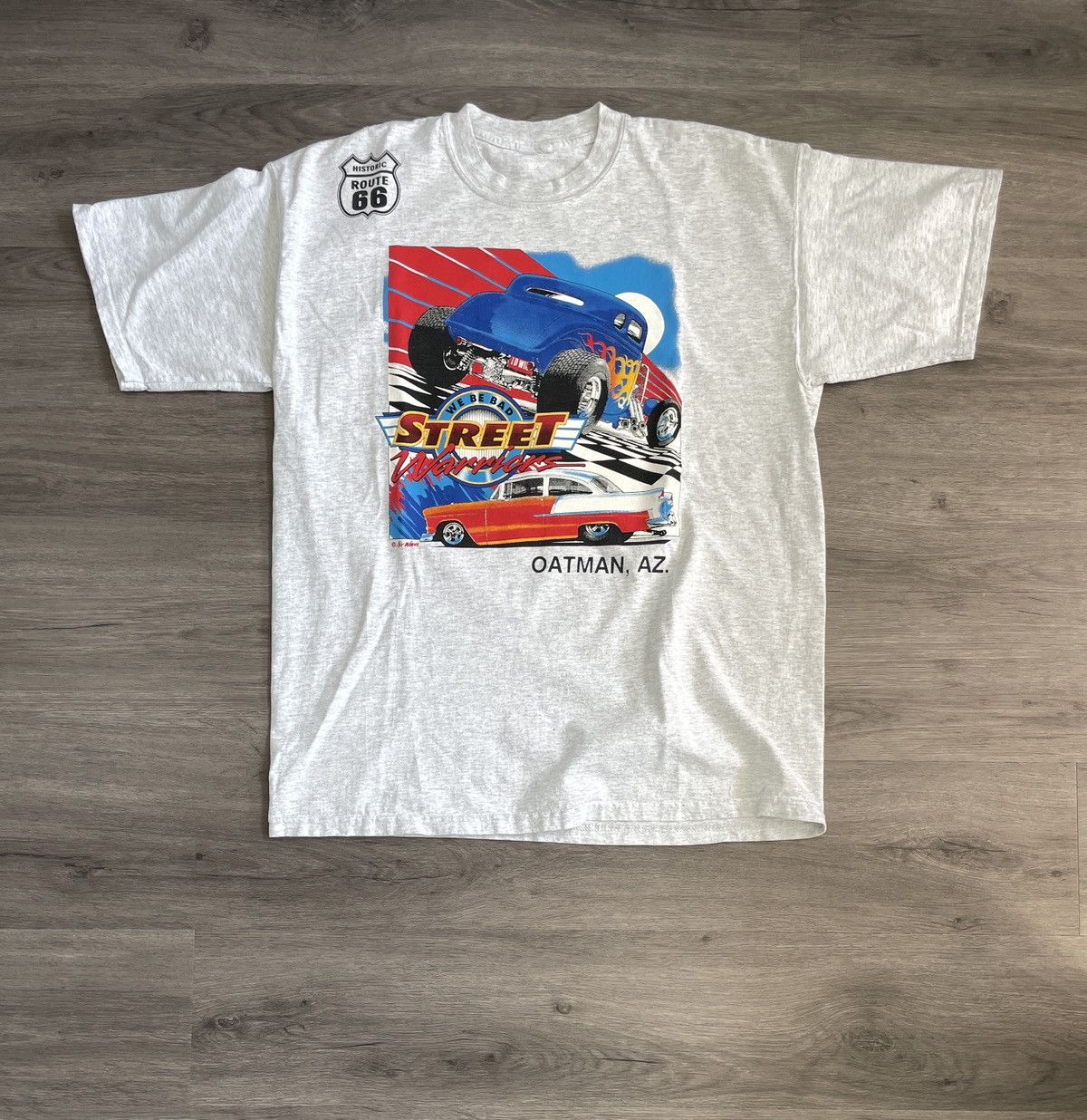 Route 66 × Vintage Y2K Route 66 “Street Warriors Hot Rod” T-shirt (No Sz) Size US XXL / EU 58 / 5 - 1 Thumbnail