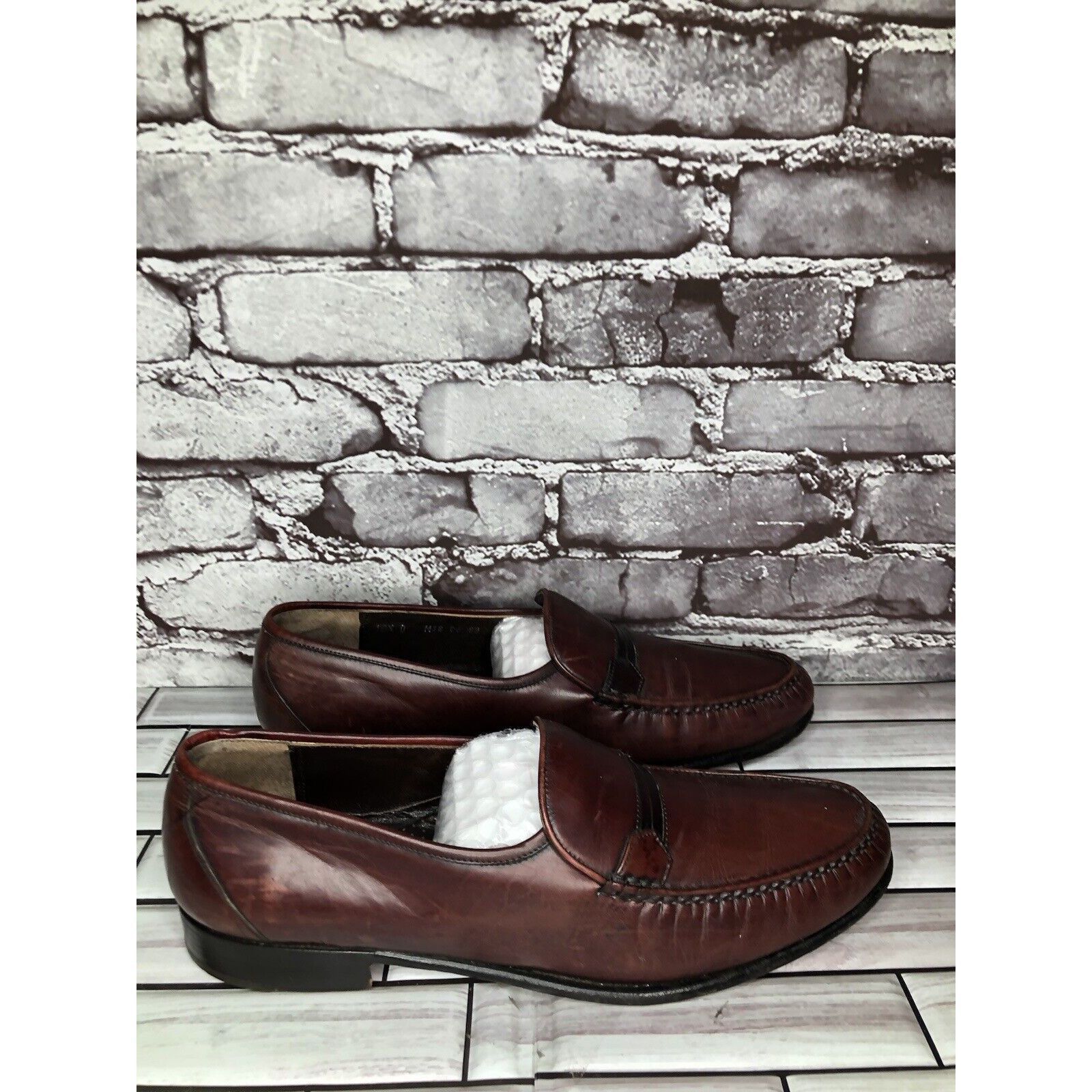 E.T. Wright E.T. Wright 1876 Brown Leather Loafers Slip On Dress Shoes M Size US 10.5 / EU 43-44 - 12 Thumbnail