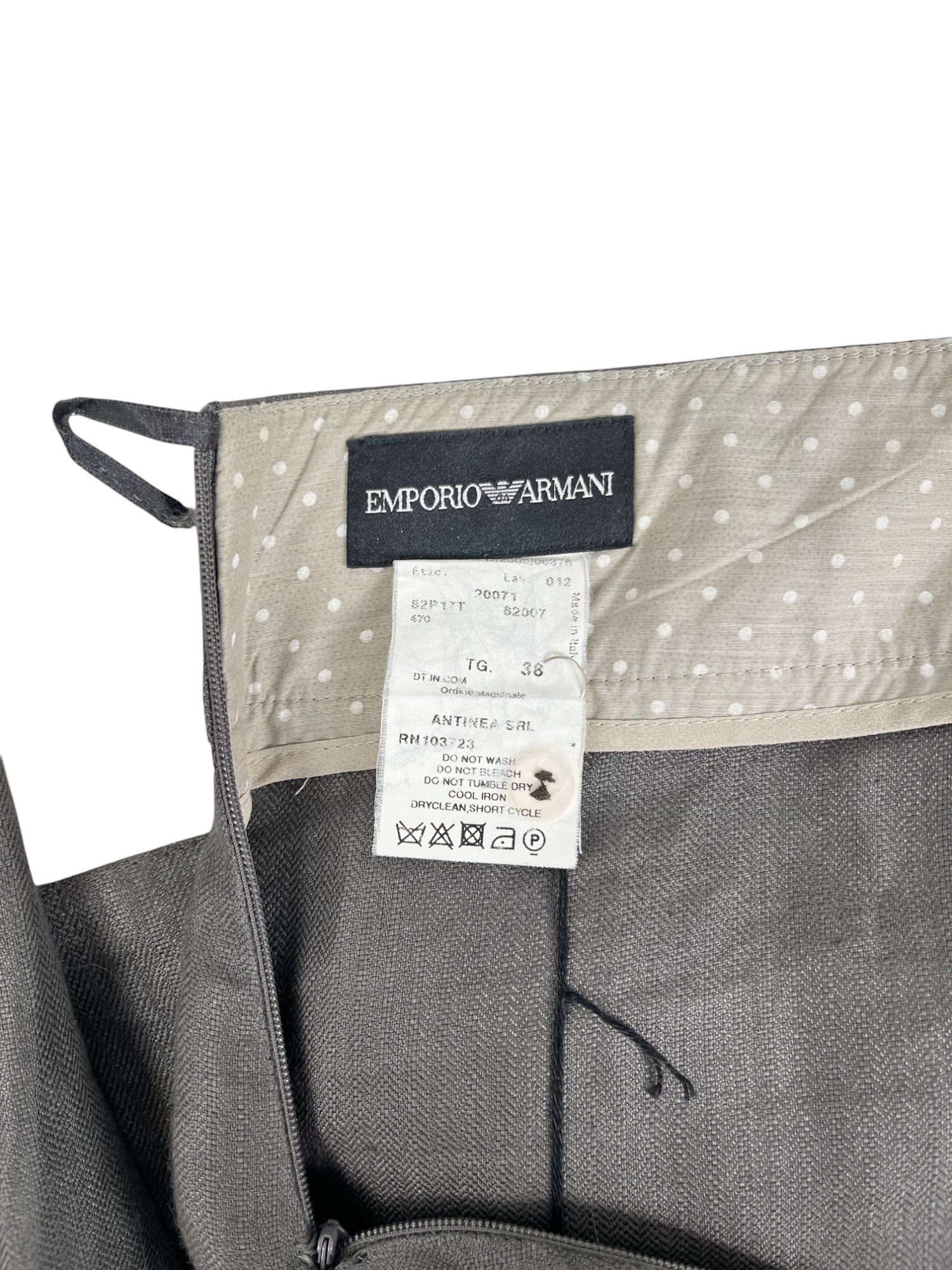 Emporio Armani F/W 2008 Grey Wide Pants Size 26" / US 2 / IT 38 - 9 Thumbnail