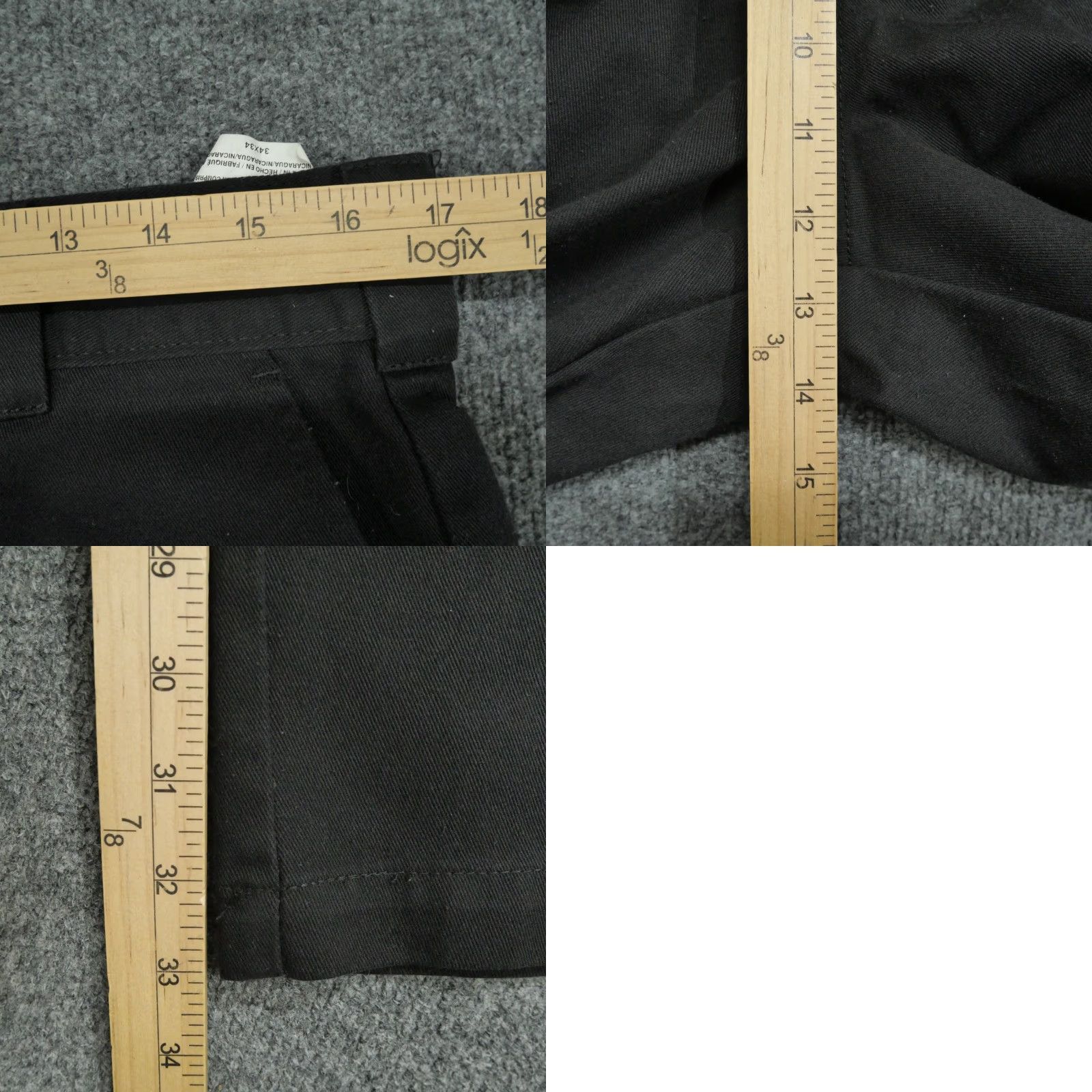 Dickies Dickies Pants Mens 34x34 Black Cargo Chino Relaxed Straight Workwear Size US 34 / EU 50 - 8 Thumbnail