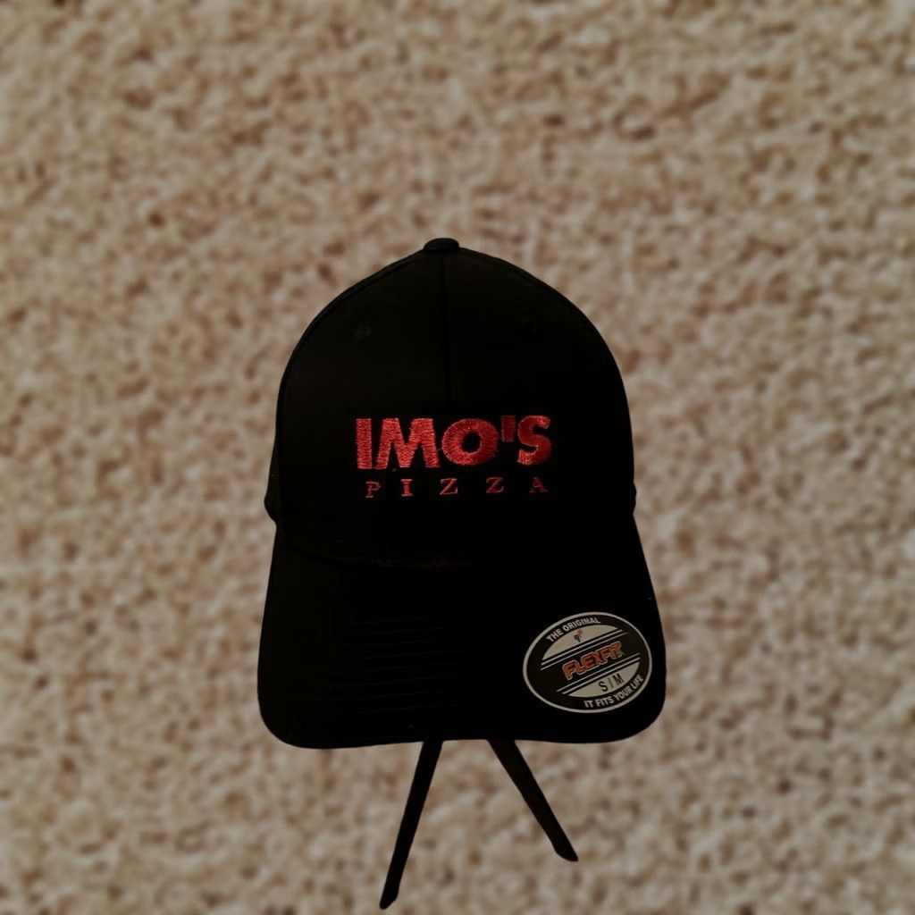 Vintage Flexfit Hat Mens S/M Black Imo Pizza Louis Missouri Cap Adult New Size ONE SIZE - 1 Thumbnail