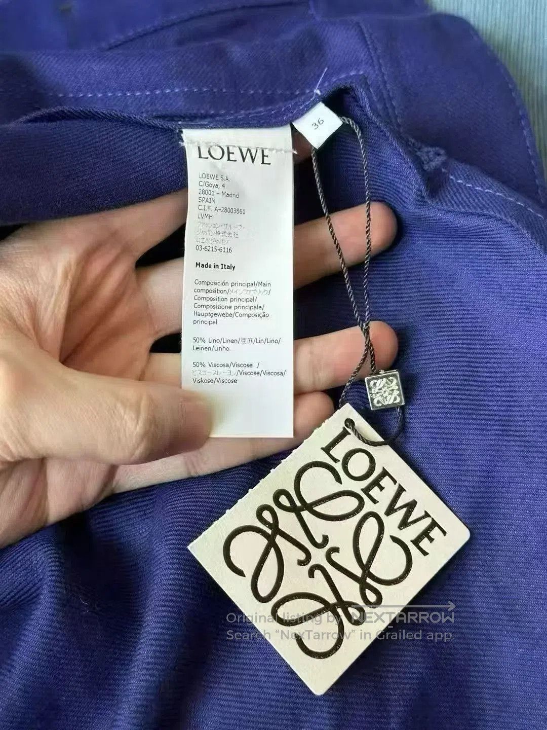 Loewe Loewe Leather Tag Coat. Size XS / US 0-2 / IT 36-38 - 4 Thumbnail