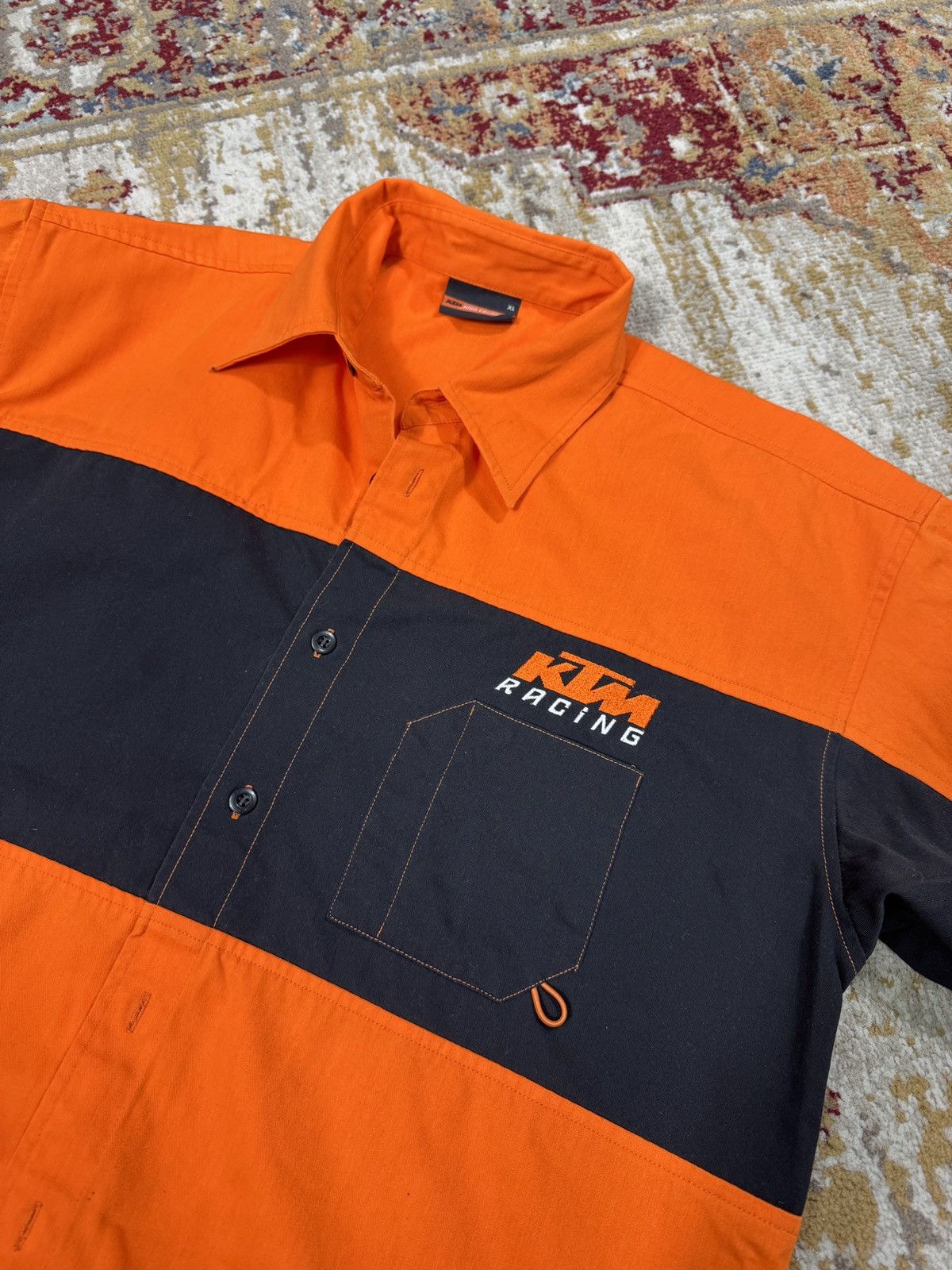 Vintage KTM Racing Shirt Racing Orange Y2K Vintage Boxy Nascar Size US L / EU 52-54 / 3 - 2 Thumbnail