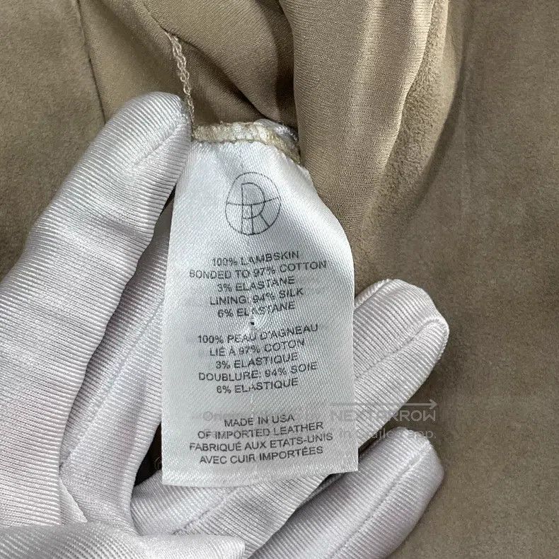 The Row The Row size 8 Khaki lambskin coat Size L / US 10 / IT 46 - 4 Thumbnail