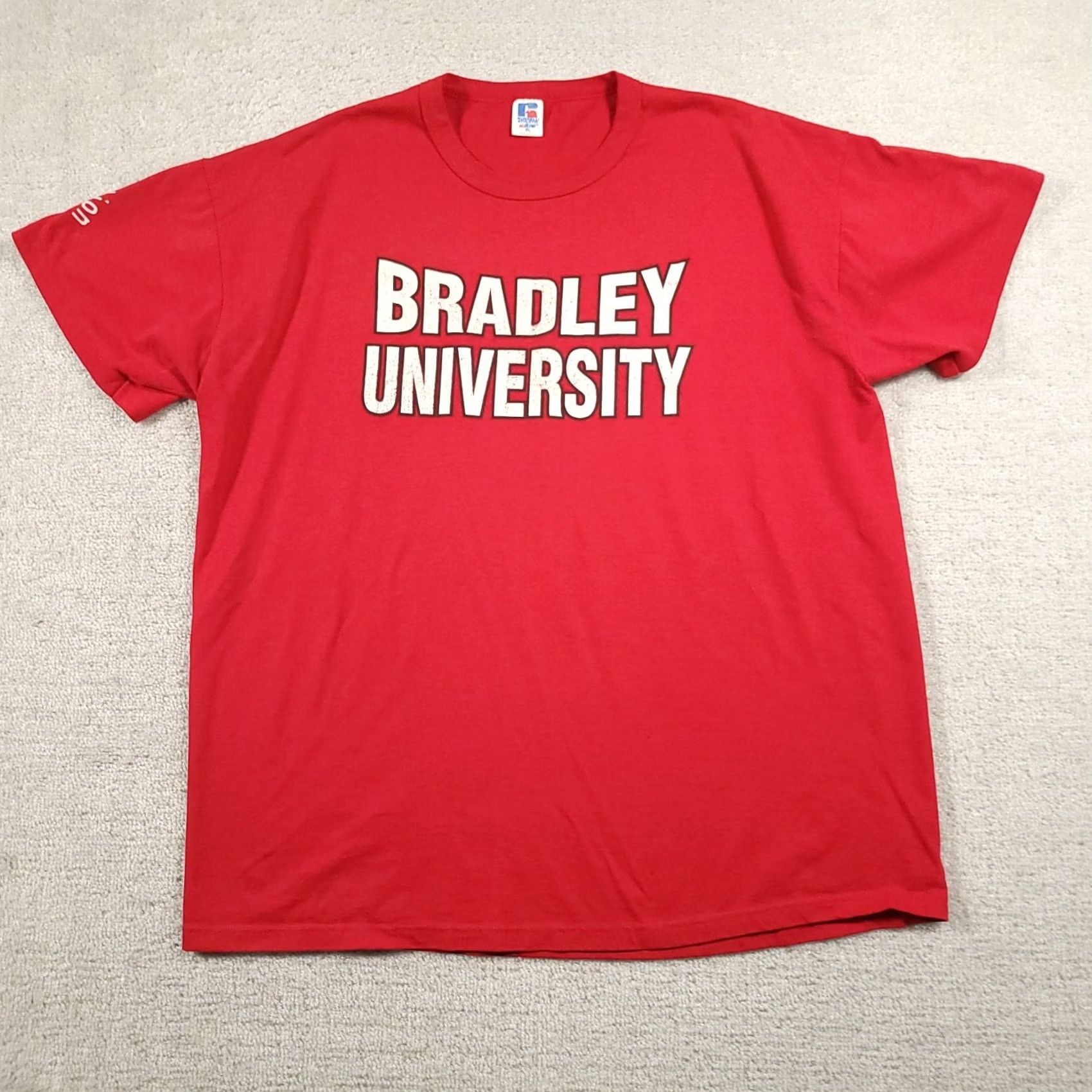 Vintage VINTAGE Bradley University 1999 Orientation T Shirt Mens XL Red Russell USA Russell USA Shirt Mens XL Red Vintage Size US XL / EU 56 / 4 - 2 Thumbnail