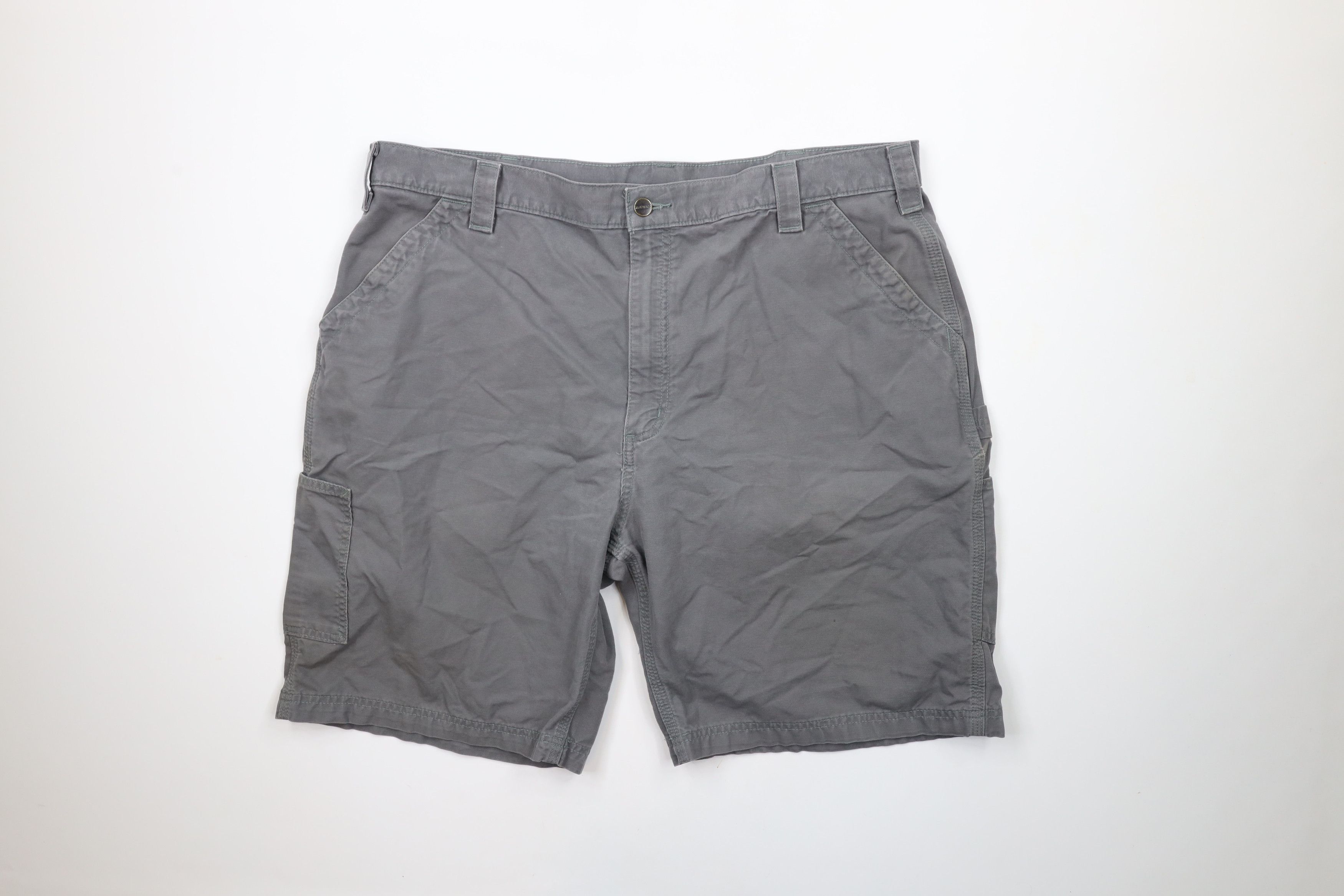 Carhartt × Vintage Vintage Carhartt Original Fit Dungaree Shorts Gray Cotton Size US 42 / EU 58 - 1 Thumbnail