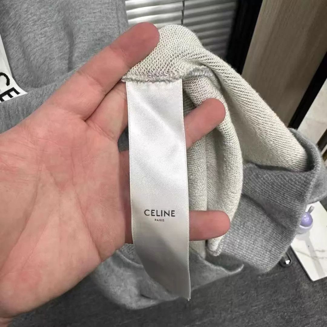 Celine Celine Drawstring Logo Hoodie New with Tags L Size US L / EU 52-54 / 3 - 4 Thumbnail