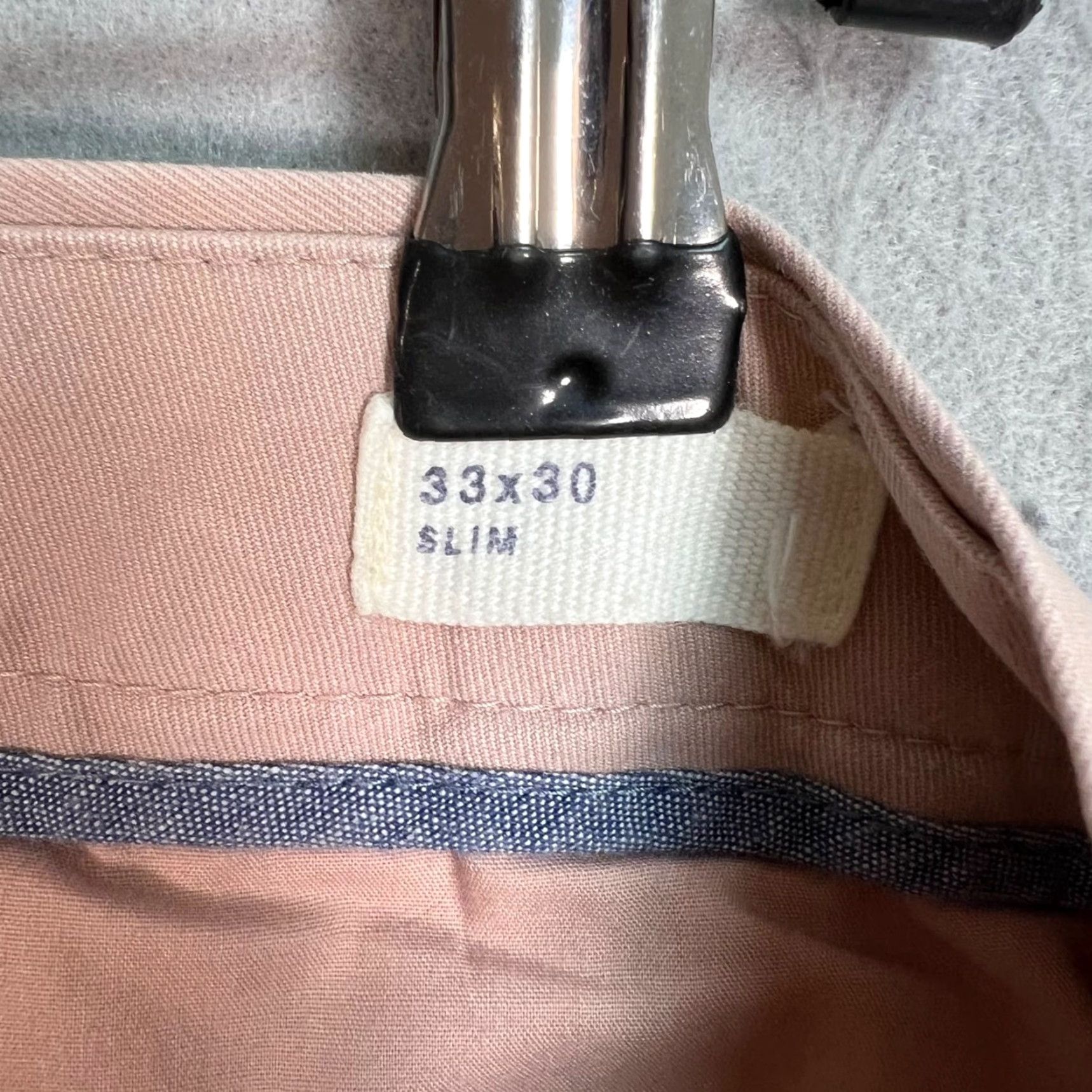 Gap Gap Mens Slim Fit Chinos 33 x 30 Light Pink Cotton Pants Size US 31 - 4 Thumbnail