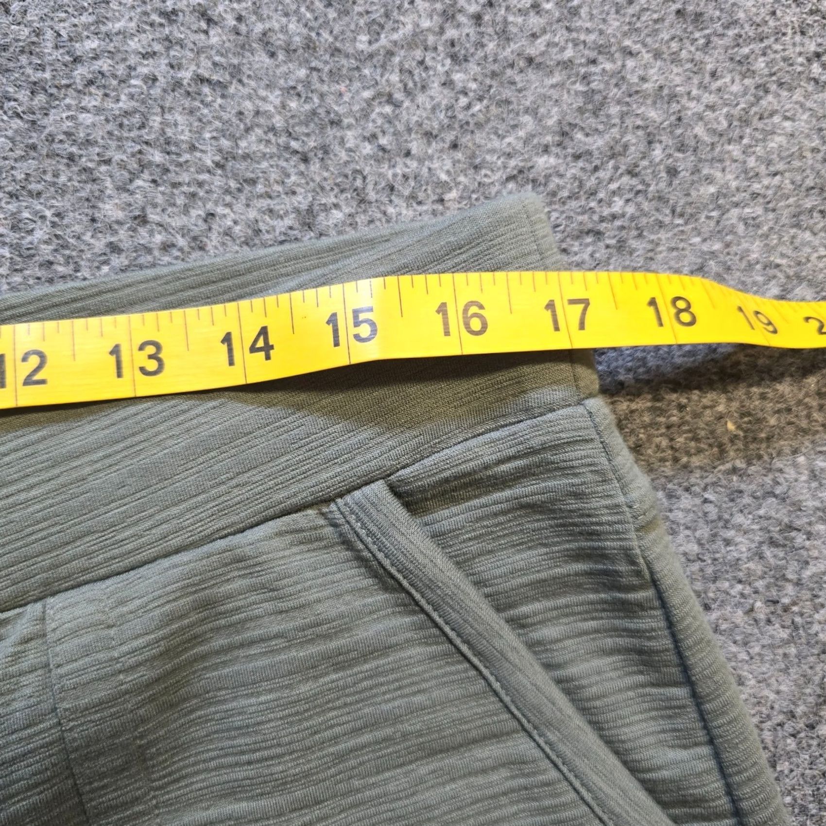 Talbots Talbots Pants Womens Large Green Relaxed Wide-Leg Cropped Casual Knit Cotton Spandex Front Flat City Preppy Mens Womens Boys Girls Size 36" / US 14 / IT 50 - 5 Thumbnail