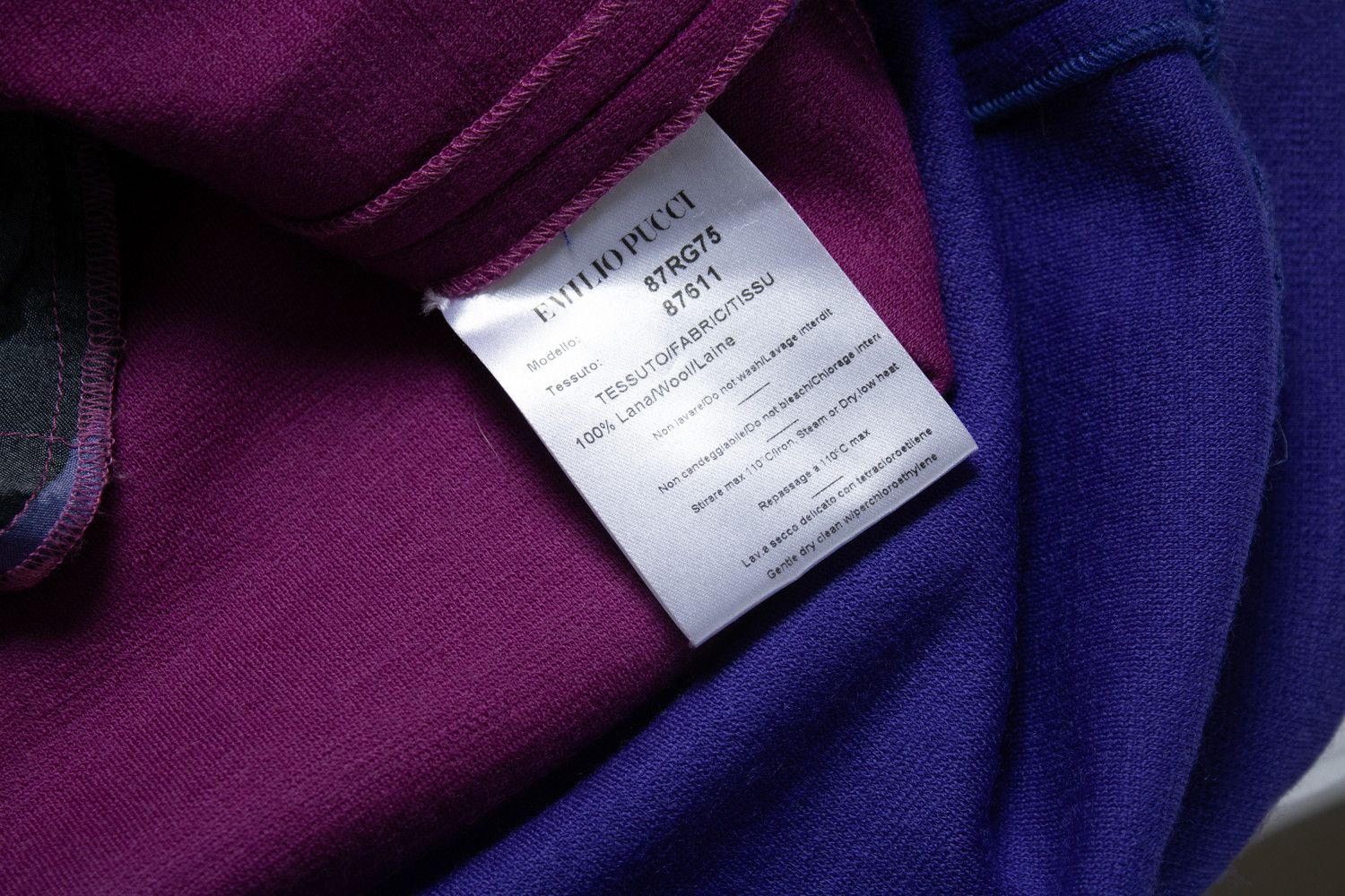 Emilio Pucci Emilio Pucci, color blocking dress in purple Size L / US 10 / IT 46 - 5 Thumbnail