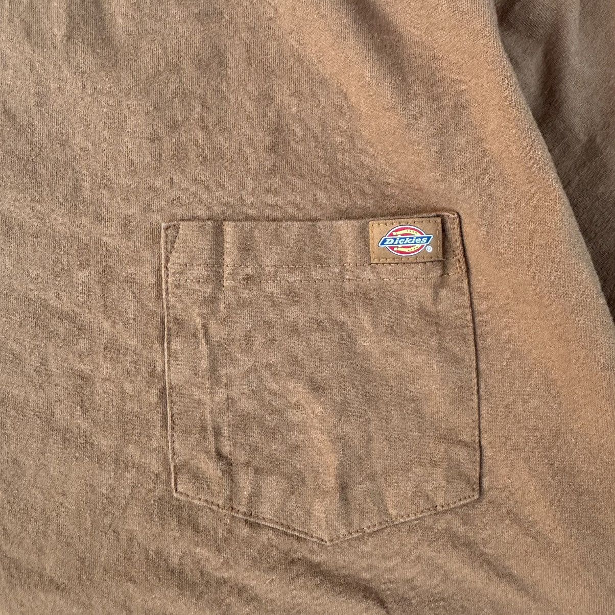 Carhartt × Dickies × Nike Vintage Y2K Earth Tone Brown Dickies Blank Pocket Tee XL Size US XL / EU 56 / 4 - 3 Thumbnail