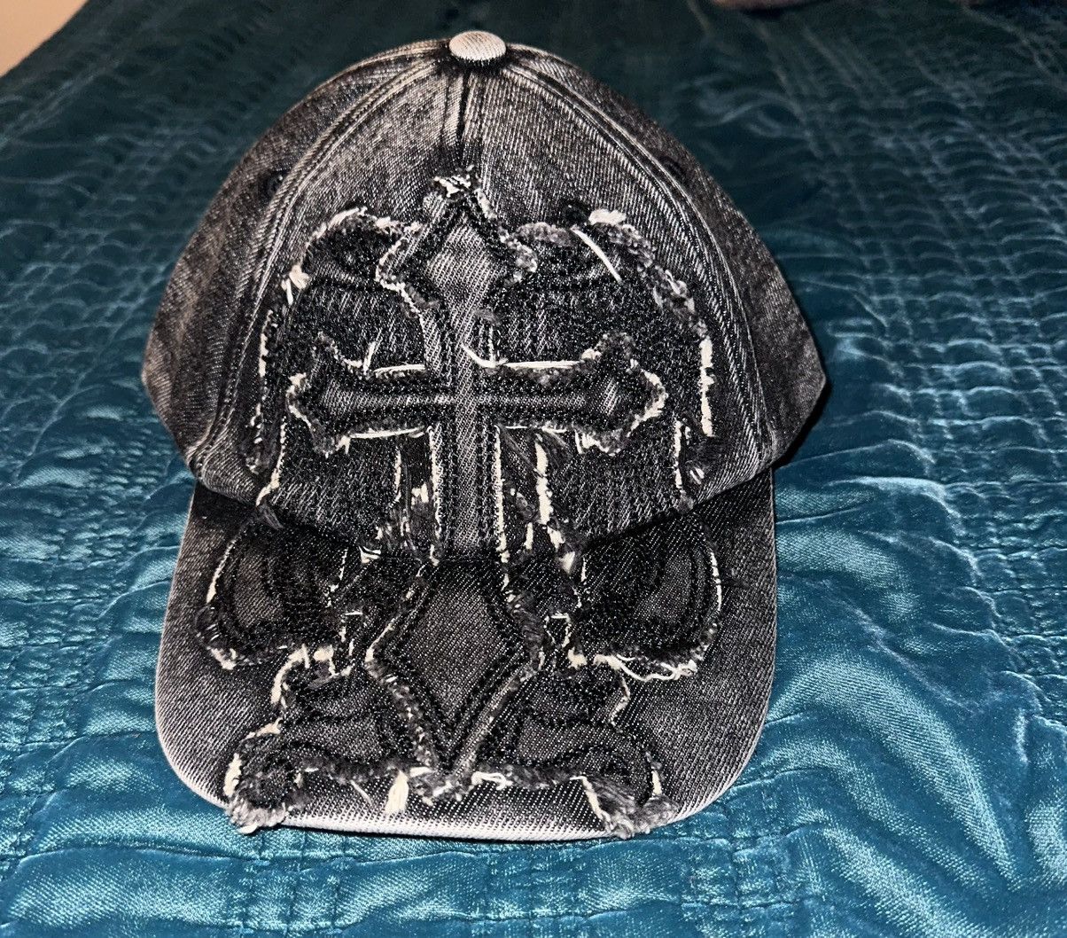 Revenge Crucible Distressed Denim Hat washed Black Size ONE SIZE - 1 Thumbnail