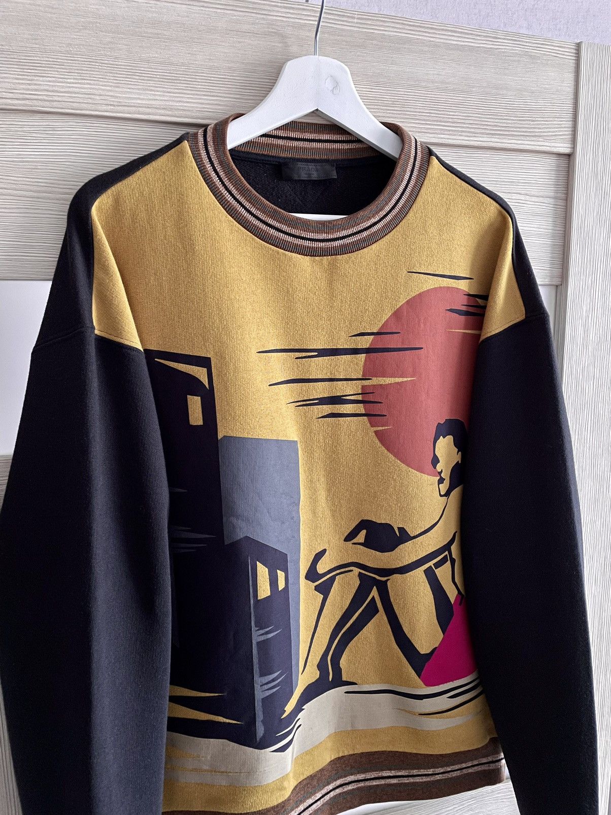 Prada Rare Prada Hawaiian Sunset Multi Cotton Sweatshirt Size L Size US L / EU 52-54 / 3 - 4 Thumbnail