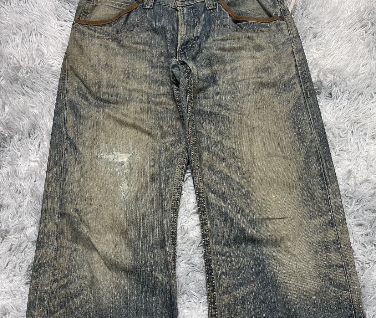 Edwin VINTAGE EDWIN EXCLUSIVE VINTAGE RARE DISTRESSED Size US 33 - 5 Thumbnail
