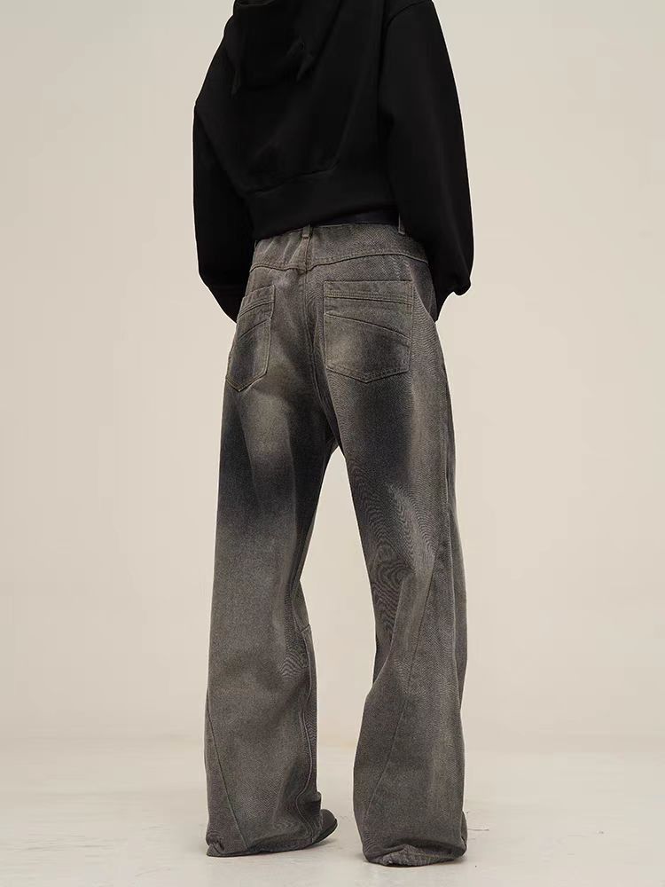 Japanese Brand × Jean Vintage smoky grey baggy street jeans Size US 34 / EU 50 - 2 Thumbnail
