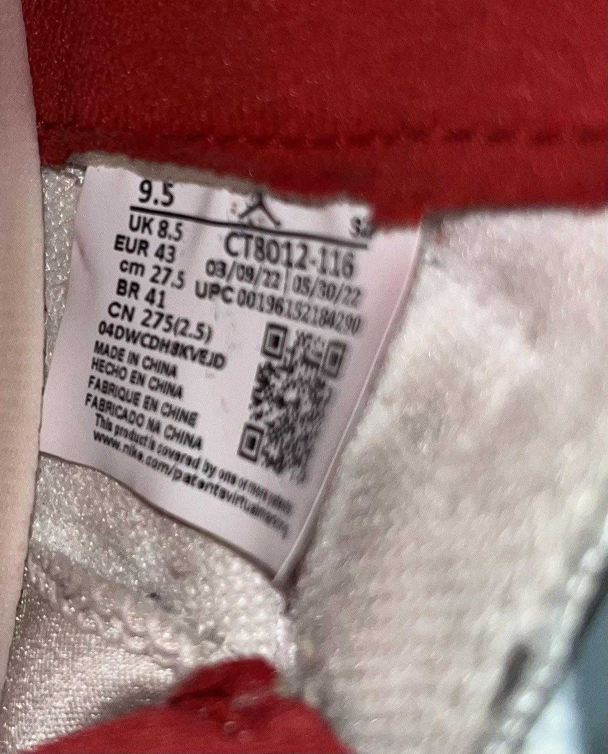 Jordan Brand Jordan 11 cherry red color way Size US 9.5 / EU 42-43 - 5 Thumbnail