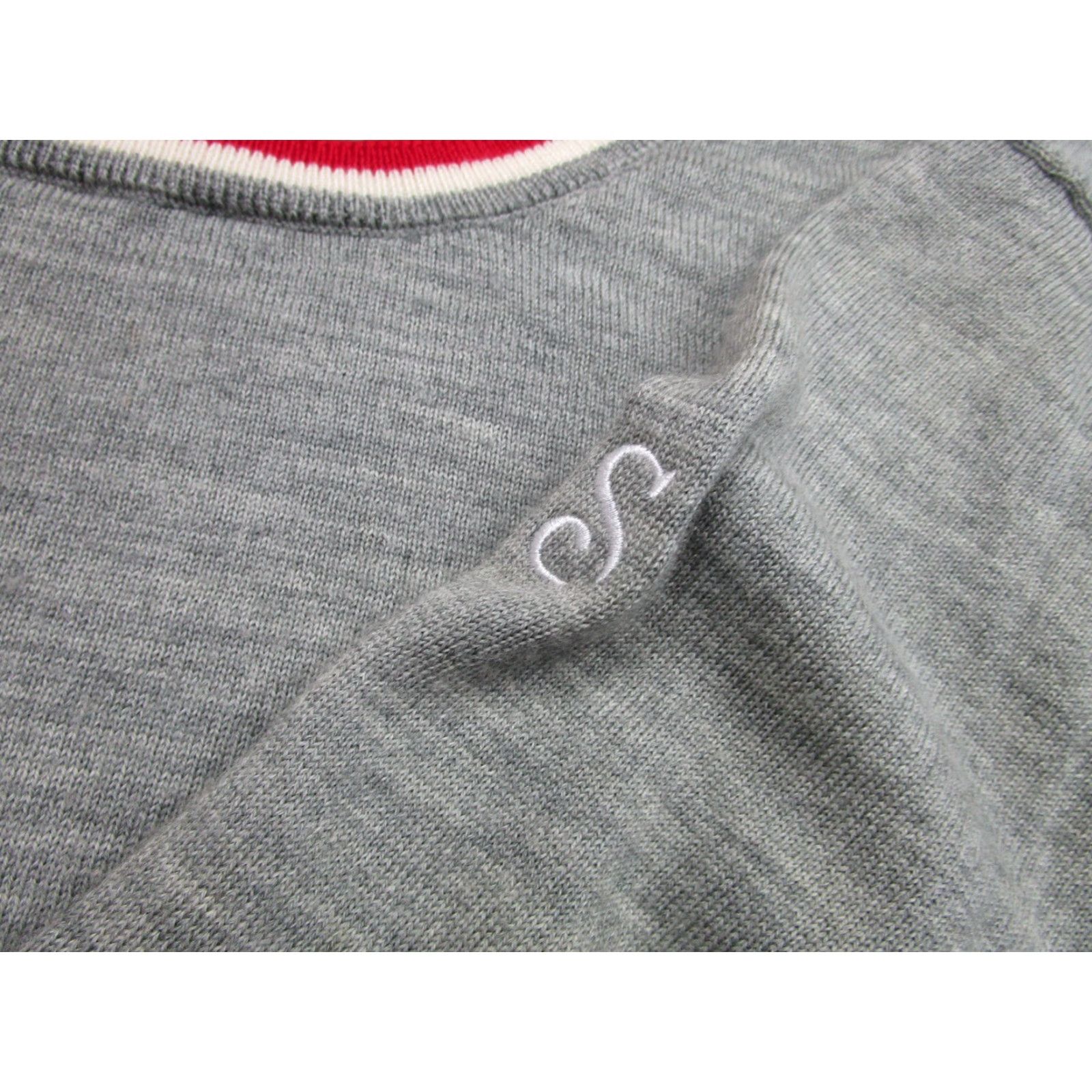 Vintage VINTAGE not applicable, so start with Main Selling Point OR Brand: REDVANLY Sweater Mens XL Gray 100% Merino Wool Crewneck Lightweight Pullover Size US XL / EU 56 / 4 - 7 Thumbnail