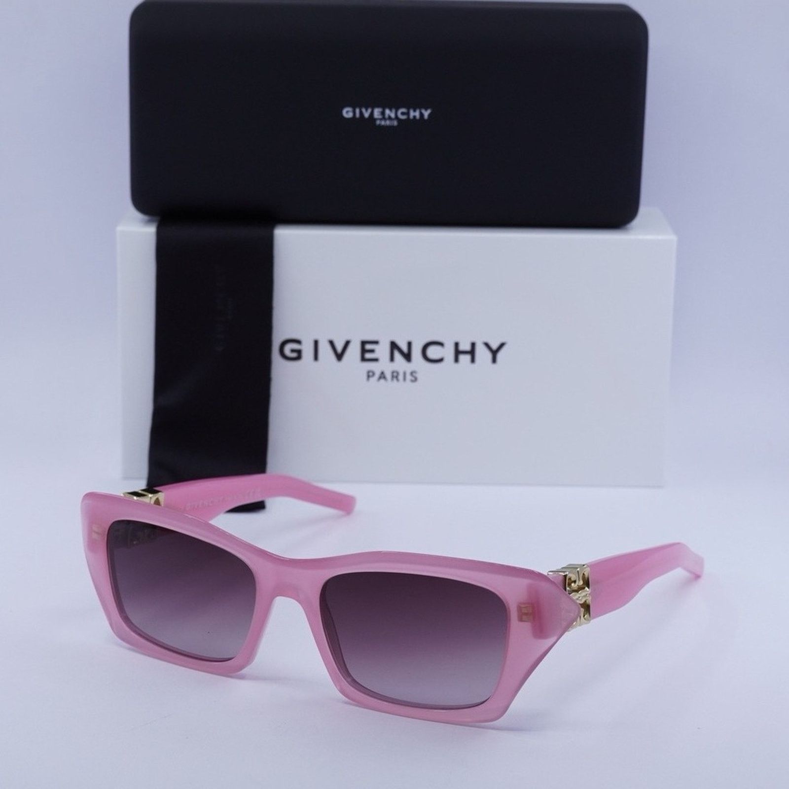 Givenchy New! Givenchy Pink Sunglasses with Gold Accent, GV40103I 72Z Size ONE SIZE - 9 Thumbnail