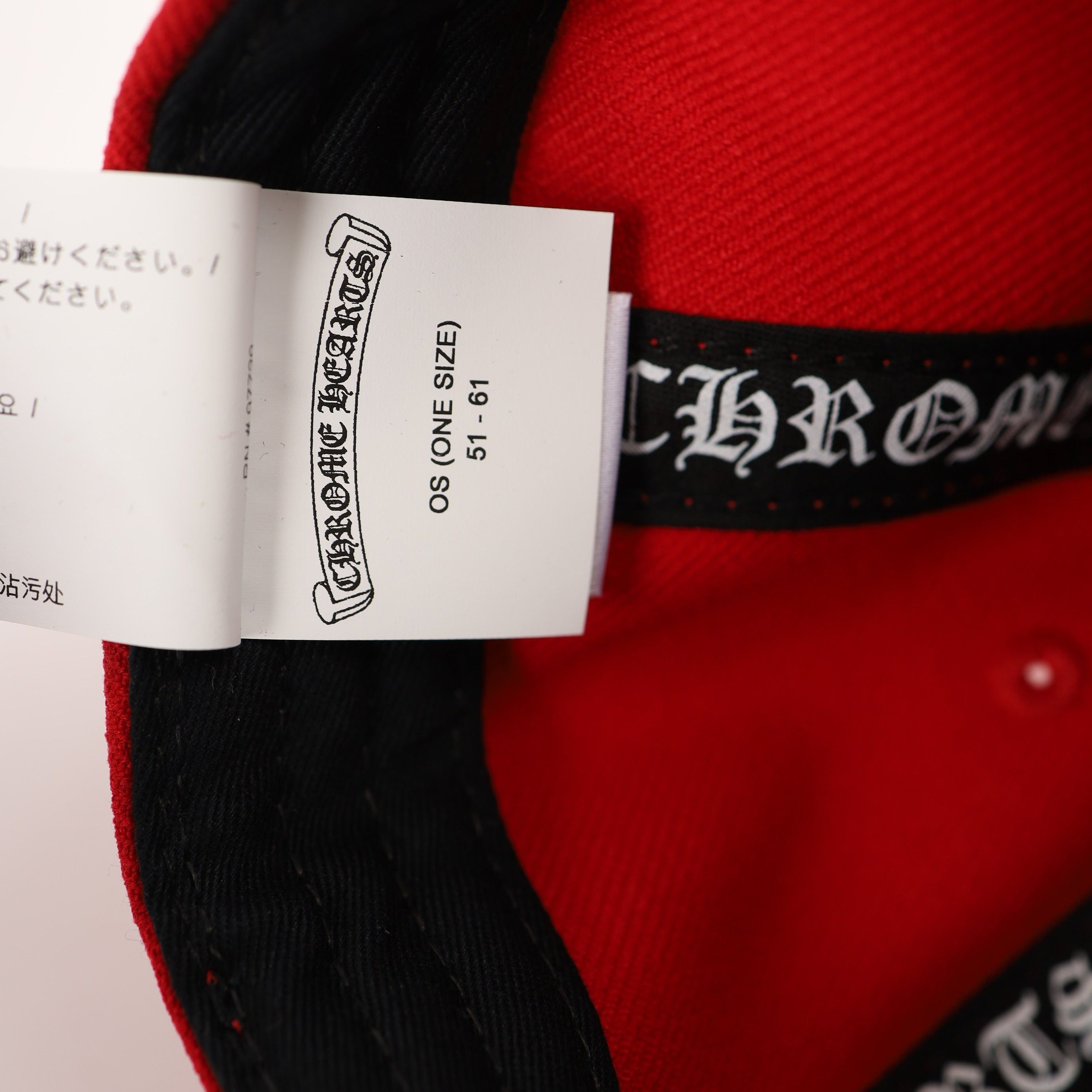 Chrome Hearts CH RED 6 PANEL HAT Size ONE SIZE - 7 Thumbnail