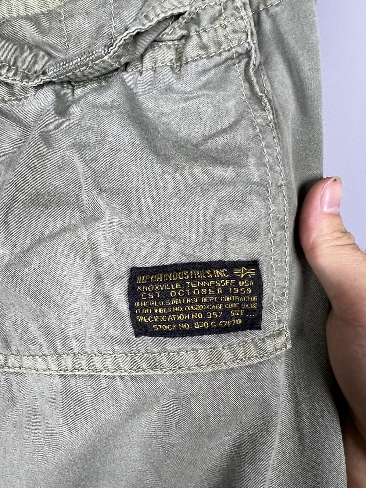 Alpha Industries W36 Alpha industries cargo pants with drawstrings vintage Size US 36 / EU 52 - 9 Thumbnail