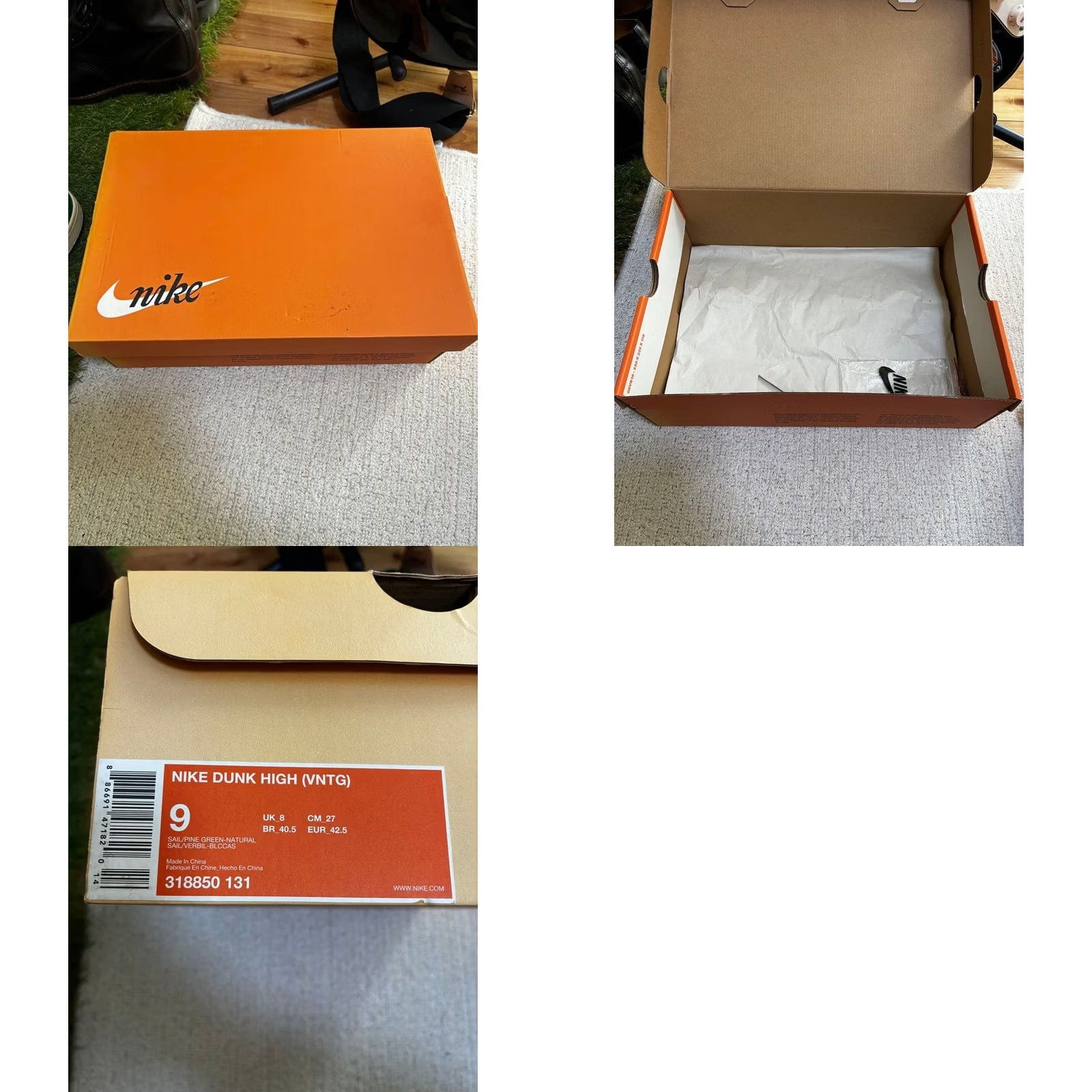 Nike VINTAGE Nike Dunk High Sneaker 2008 Green LTD Original Collection Men 9.0US Size US 9 / EU 42 - 8 Thumbnail
