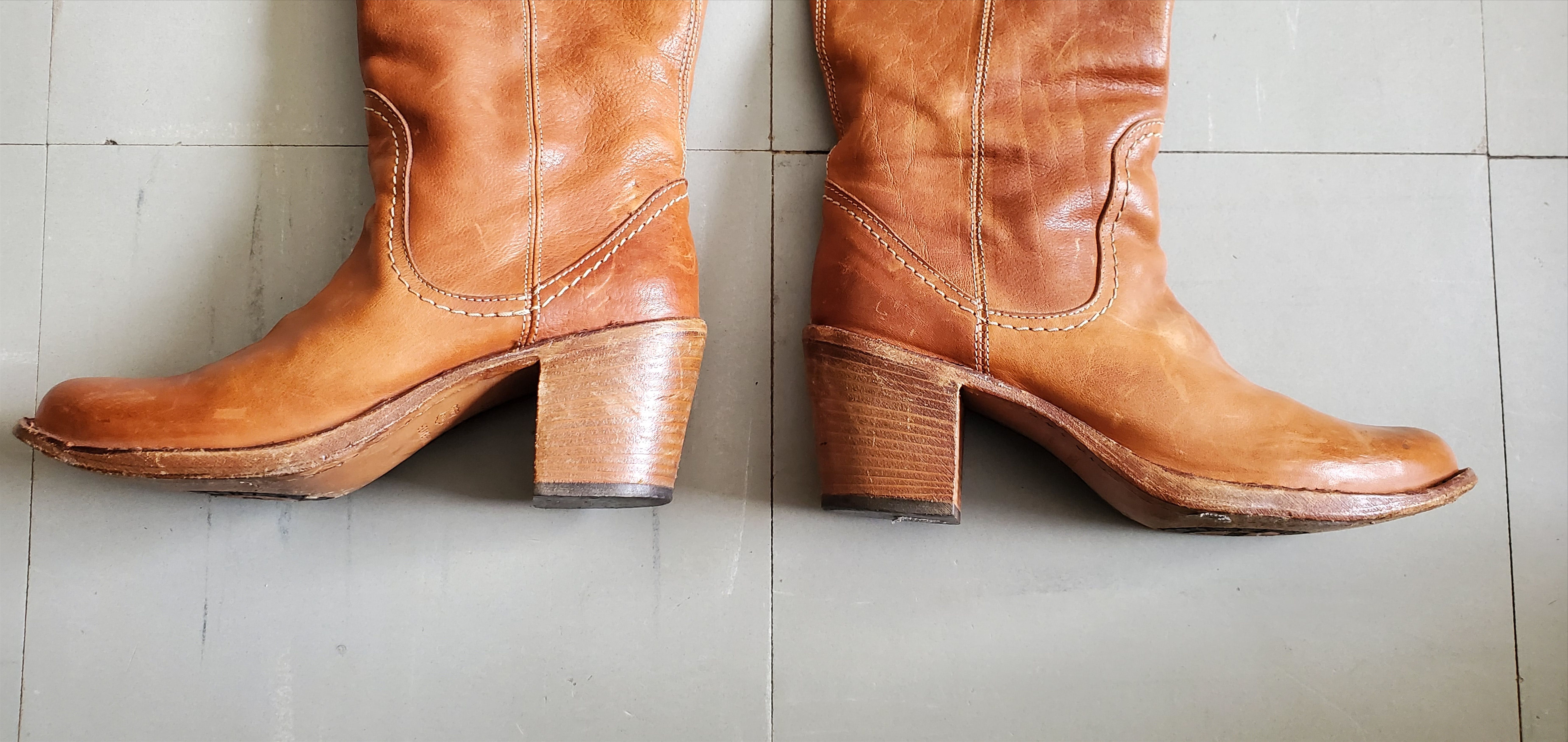Fiorentini + Baker Fiorentini + Baker Brown Knee Pull On Boots Size US 7 / IT 37 - 2 Thumbnail