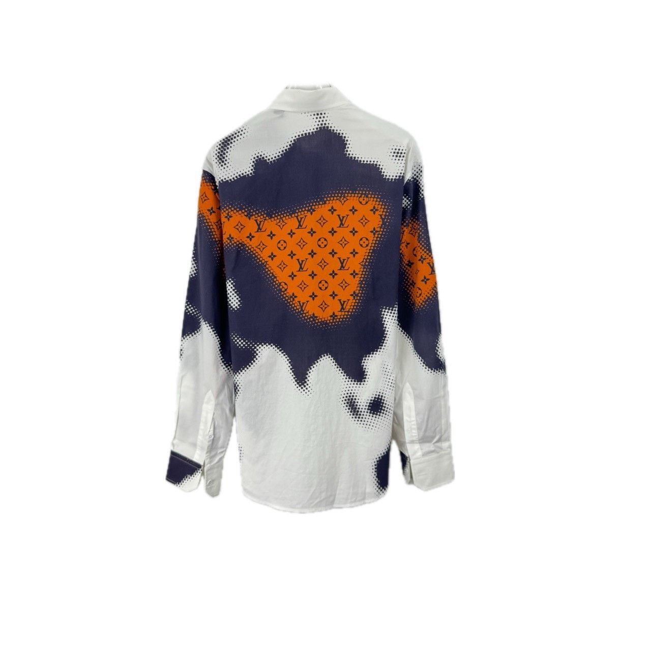 Louis Vuitton Louis Vuitton 24 White Long Sleeve Shirts with Full Logo sh Size US XS / EU 42 / 0 - 2 Thumbnail