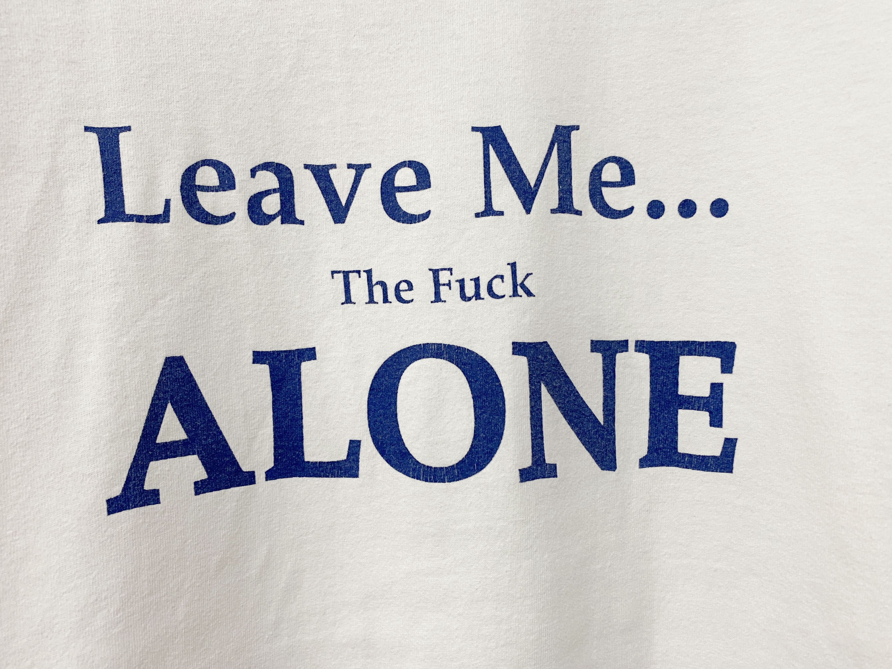 Vintage Vintage 90s Leave Me Alone Shirt Size US XL / EU 56 / 4 - 2 Thumbnail