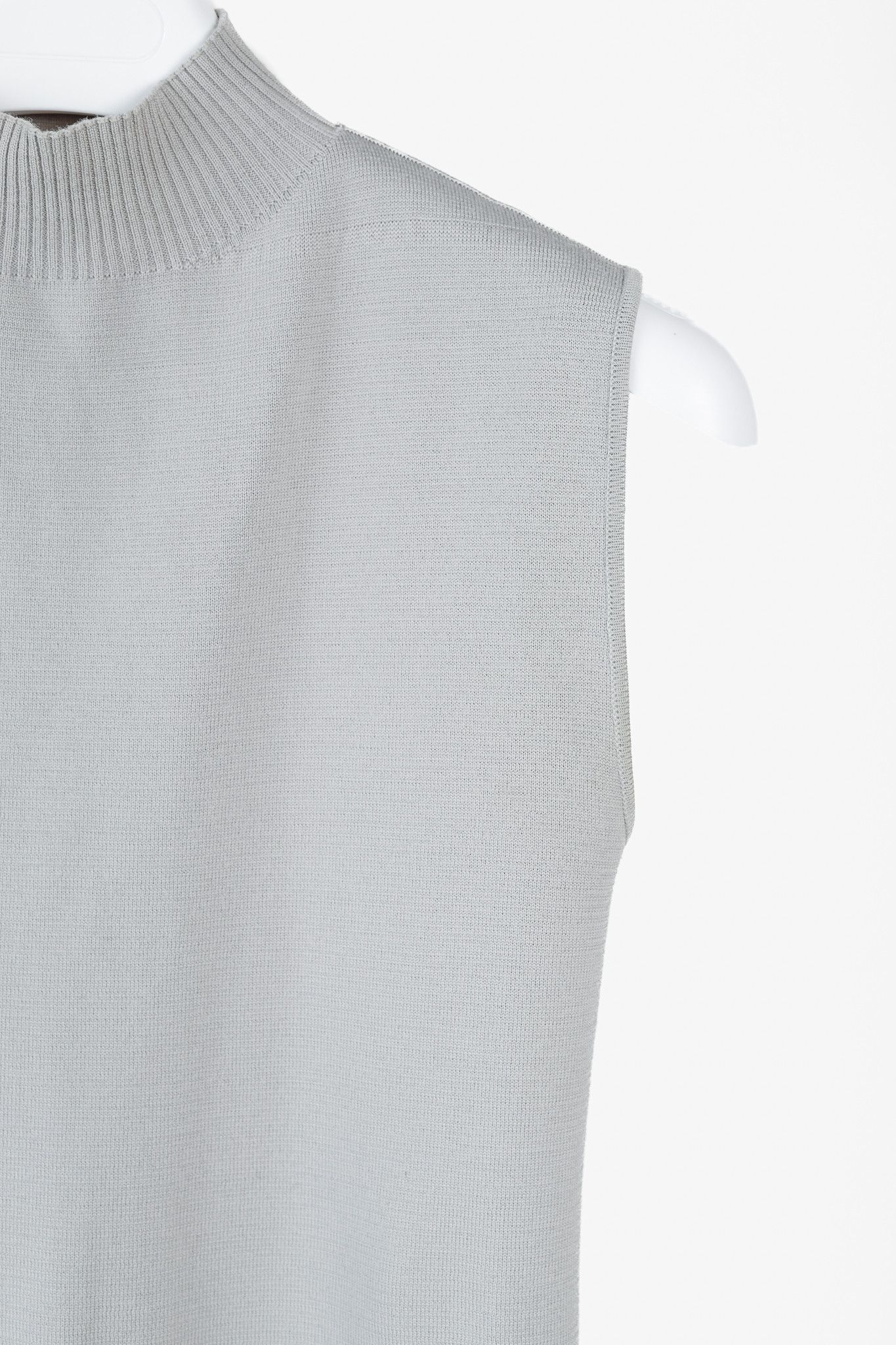 Rick Owens Rick Owens FW/14 "Moody" Grey Knit Sleeveless Turtleneck Size M / US 6-8 / IT 42-44 - 5 Thumbnail