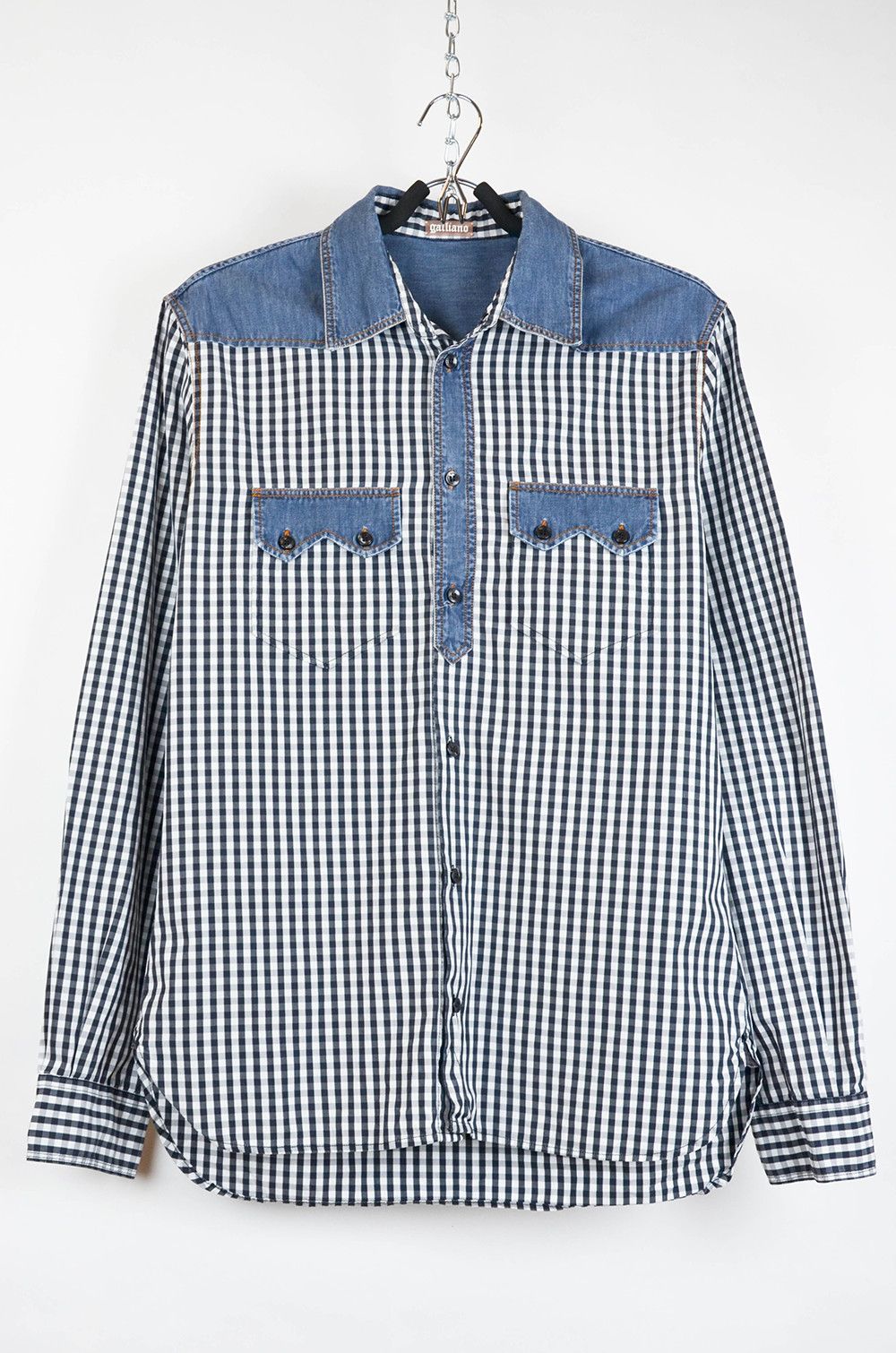 John Galliano John Galliano Western Shirt – Gingham Check - M Size US M / EU 48-50 / 2 - 1 Thumbnail