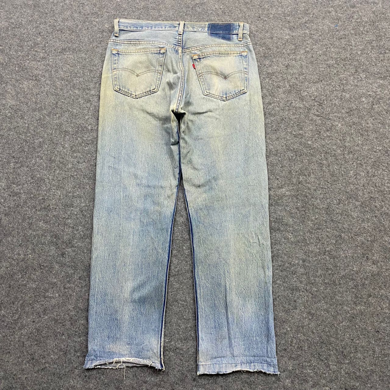 Levi's Vintage 90s Levis 501 Distressed denim Kurt Cobain Style Size US 33 - 2 Thumbnail