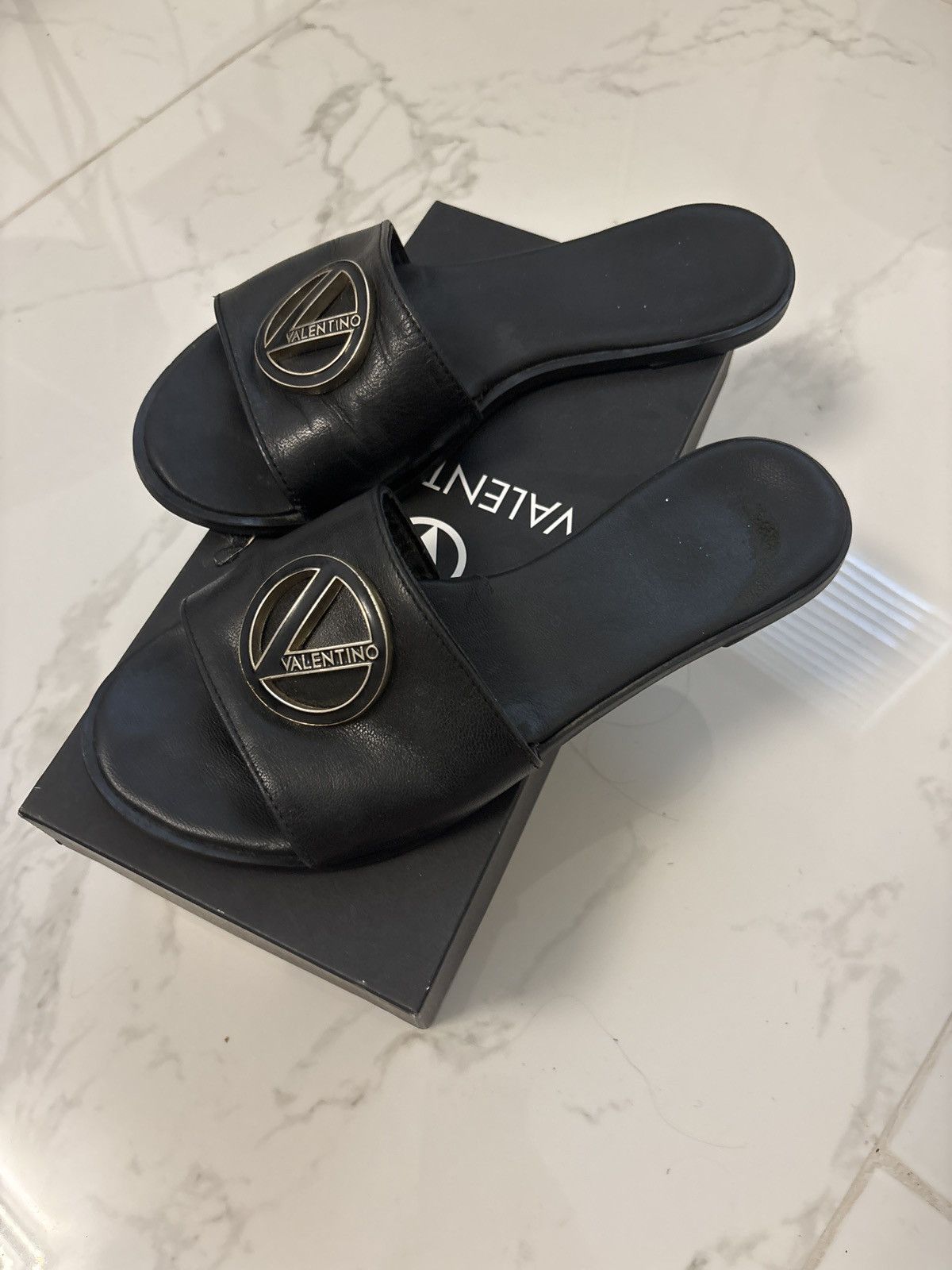 Valentino black valentino sandals Size US 7.5 / IT 37.5 - 3 Thumbnail