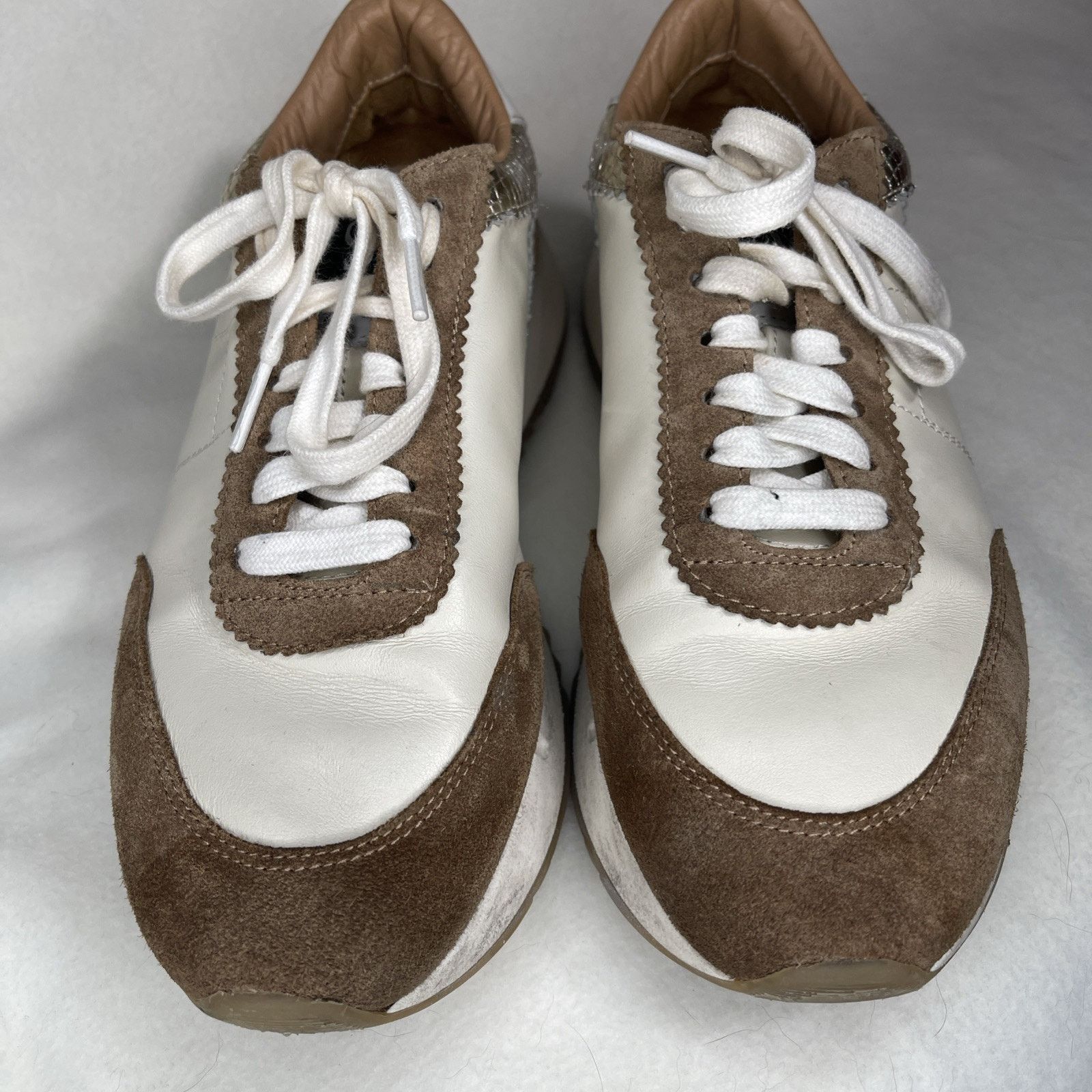 Sam Edelman Sam Edelman Teddi White/Multi Lace Up Chunky Platform 8 Size US 8 / IT 38 - 4 Thumbnail