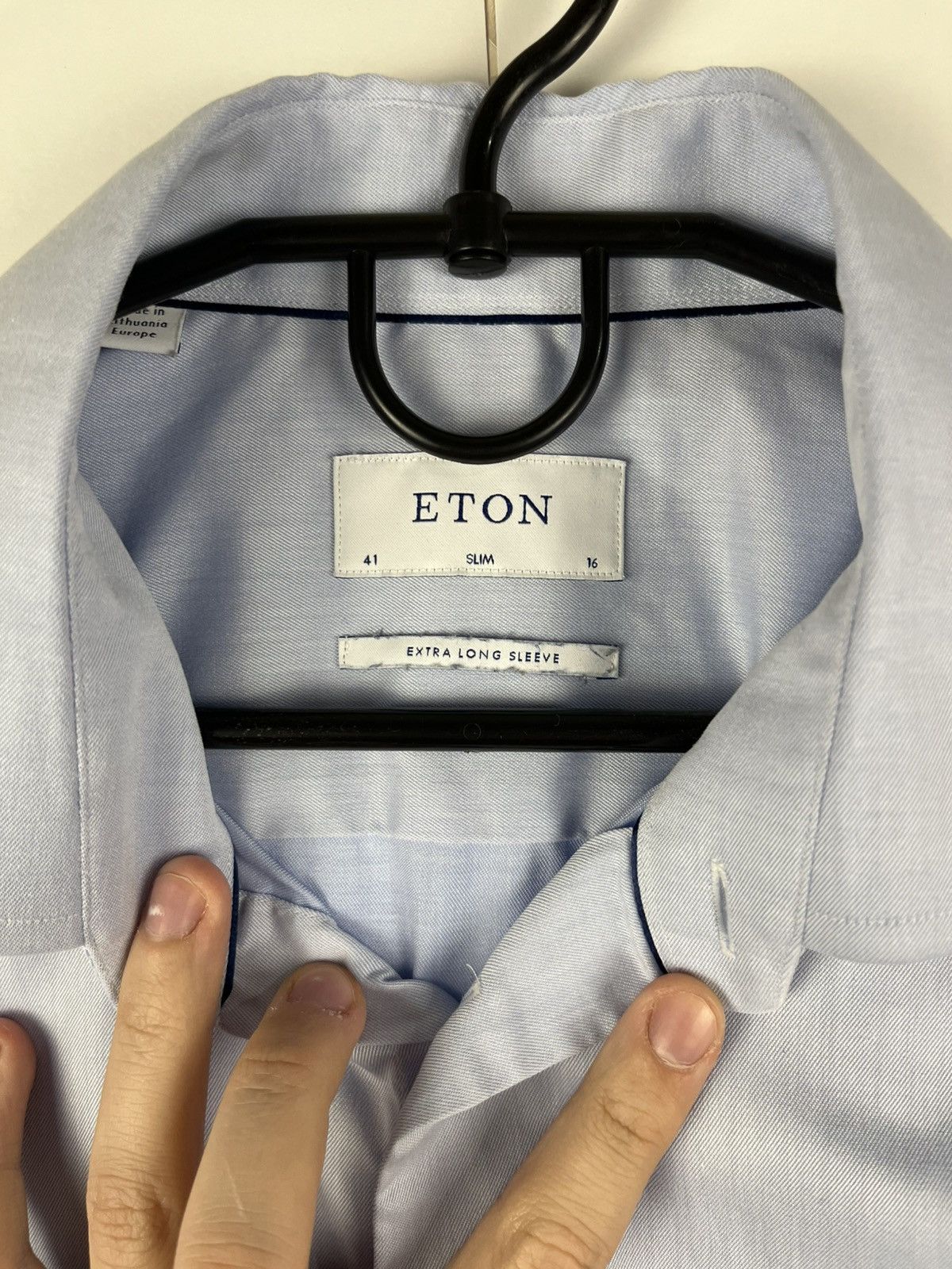 Eton Eton Luxury Cotton Classic Long Sleeve Shirt Button Up Size US L / EU 52-54 / 3 - 7 Thumbnail